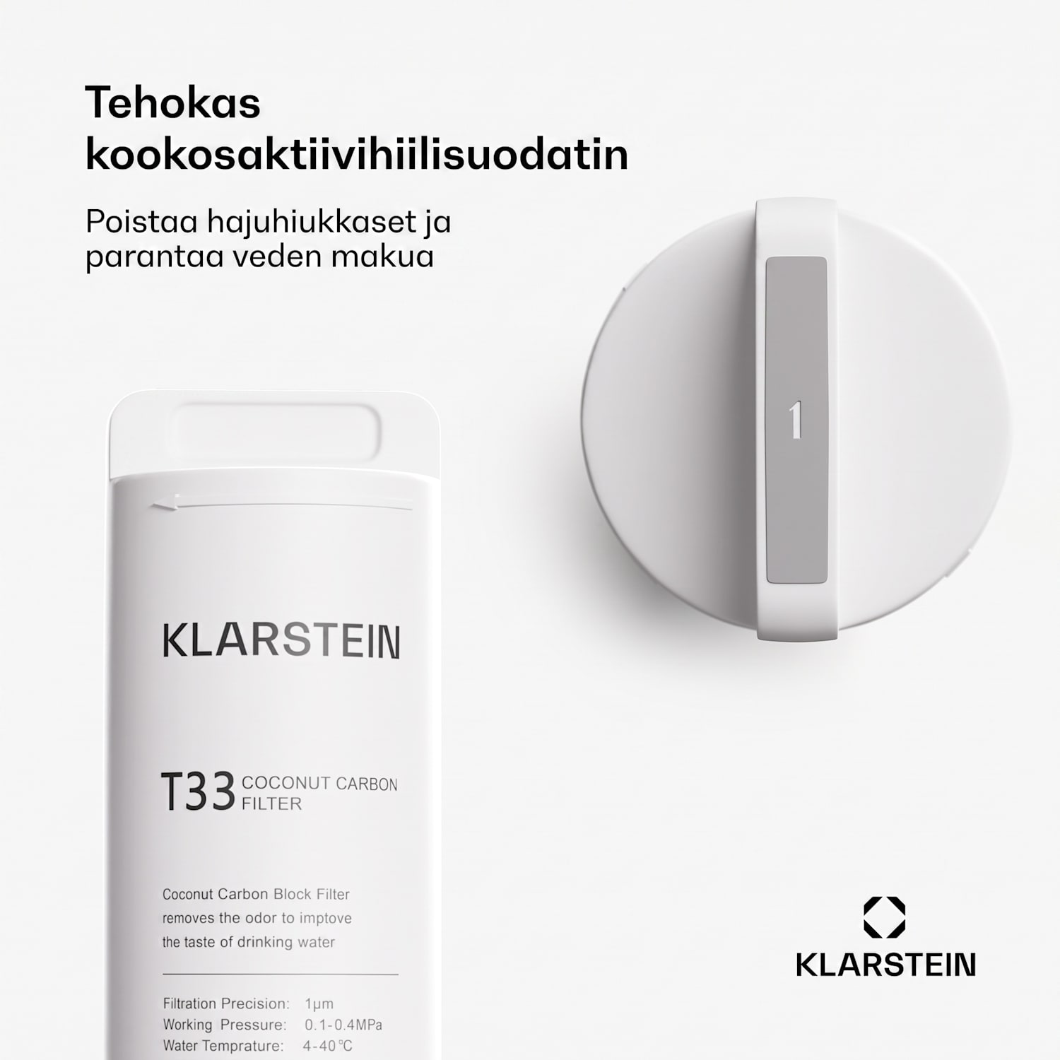 PureFina T33 -suodattimen lisävaruste / varaosa sedimentti hiilisuodatin 
