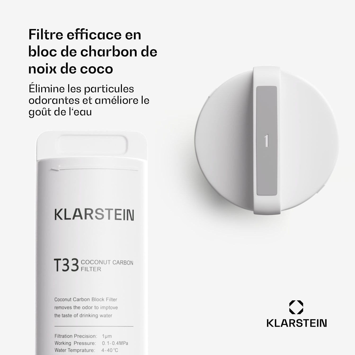 PureFina T33 filter accessoires / vervanging sediment koolstofblok filter 