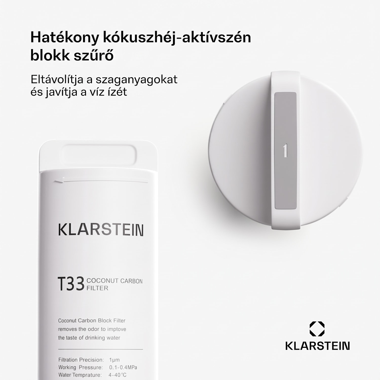 PureFina T33 csere ülepítő-szénszűrő / tartozék 