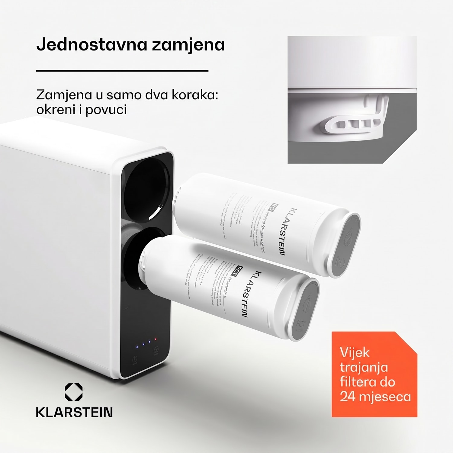 Filter PureLine 400 RO, rezervni / dodatak, reverzna osmoza, 400 GPD / 1500 L/d 400 GPD | Bijela