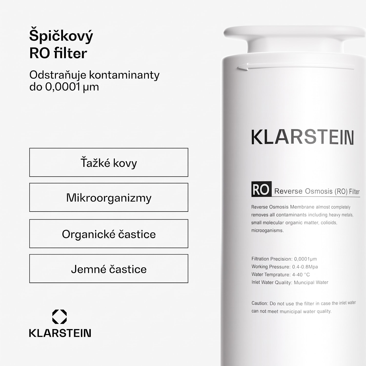 PureLine 600 RO filter, náhradný / príslušenstvo, reverzná osmóza, 600 GPD / 2270 L/d 600 GPD | Biela