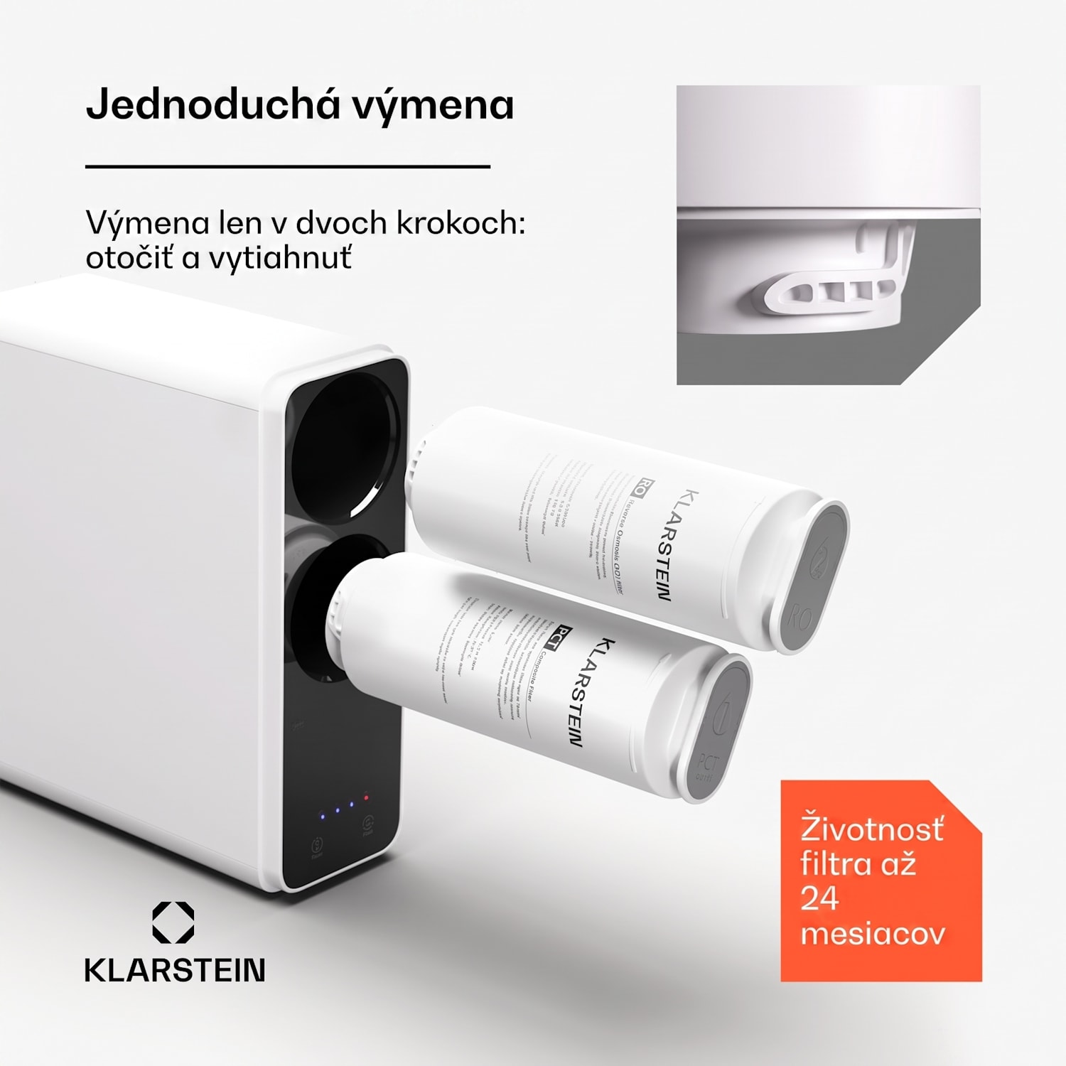 PureLine 600 RO filter, náhradný / príslušenstvo, reverzná osmóza, 600 GPD / 2270 L/d 600 GPD | Biela