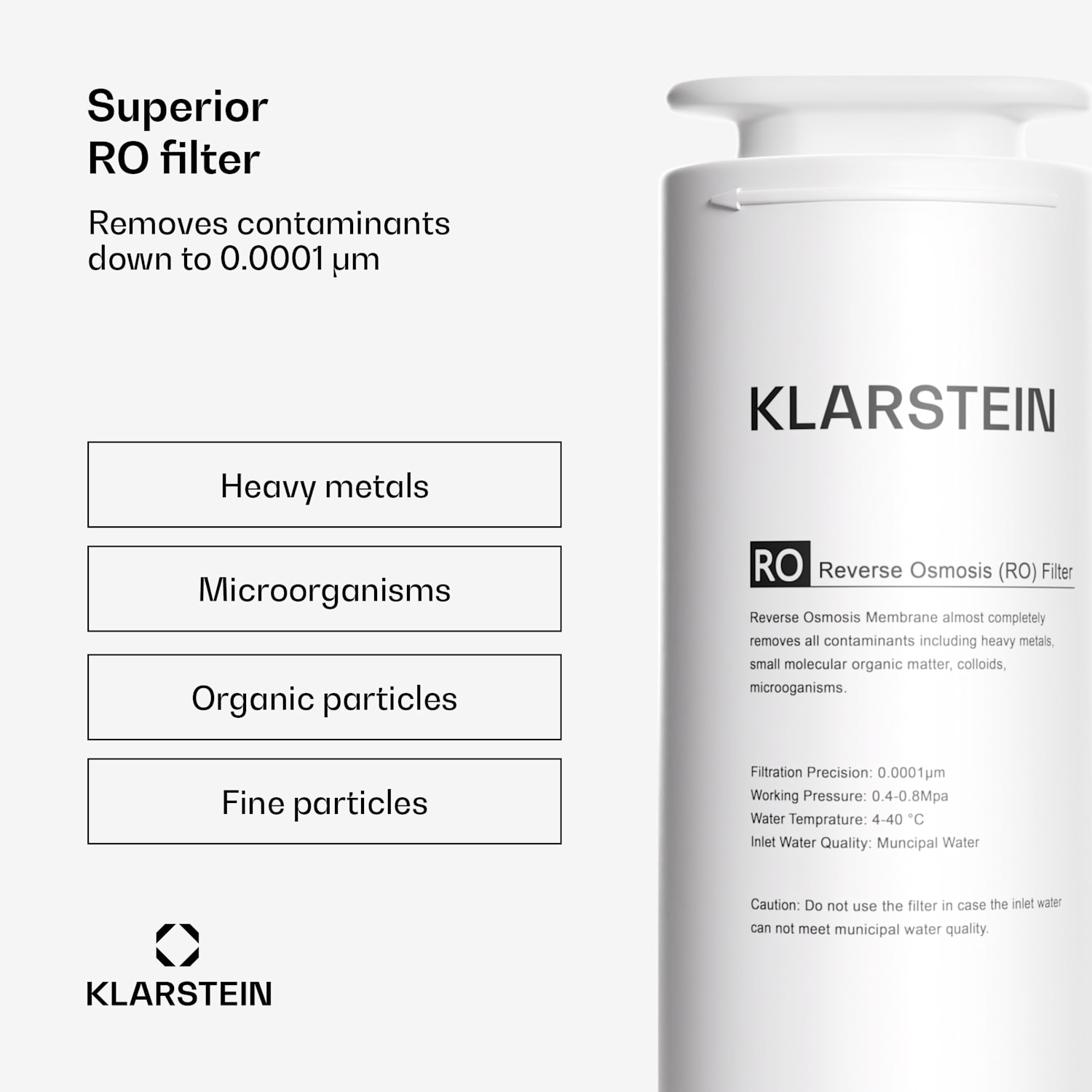 PureFina 600 RO filtr, náhradní/příslušenství, reverzní osmóza, 600 GPD/2270 l/d 600 GPD | Bílá