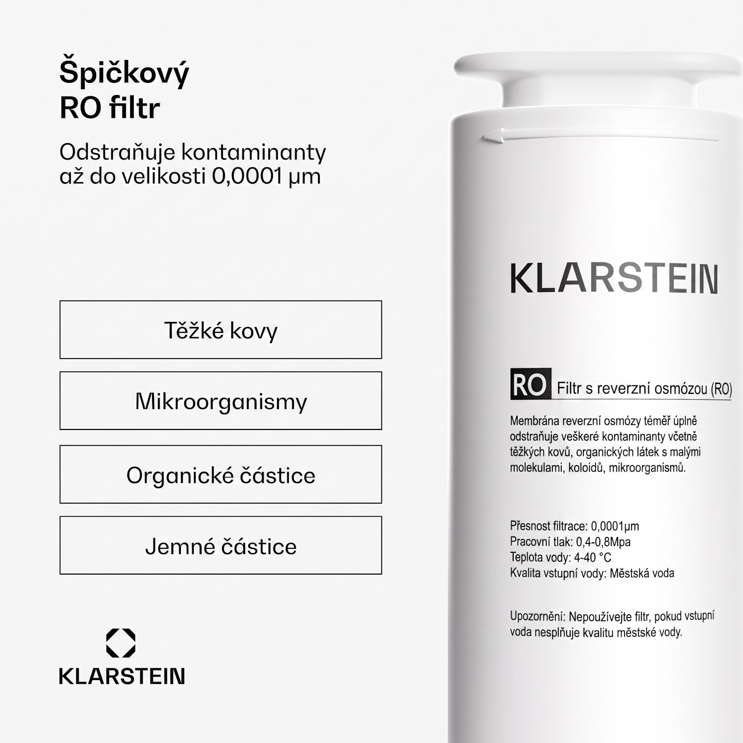 PureLine 800 RO filtr, náhradní / příslušenství, reverzní osmóza, 800 GPD / 3000 l/d 800 GPD | Bílá