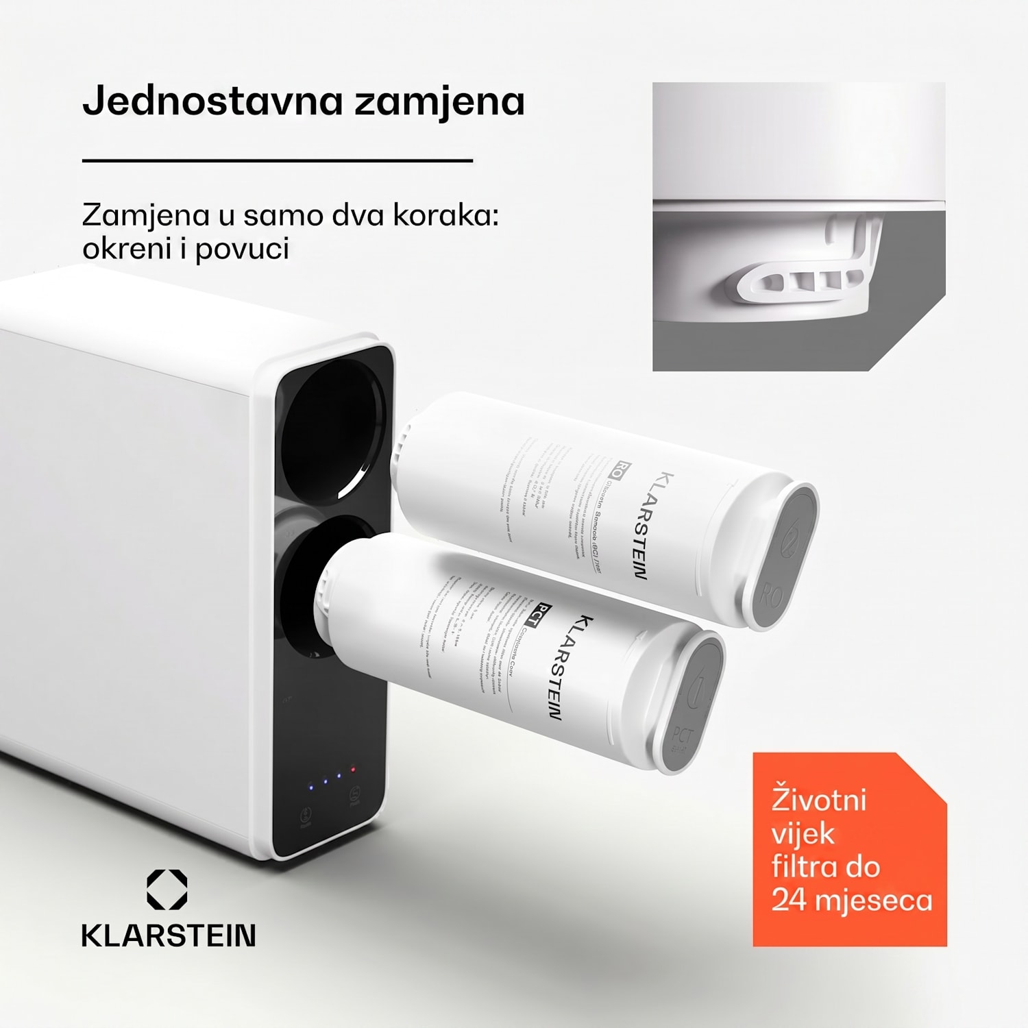 Filter PureLine 800 RO, rezervni / dodatak, reverzna osmoza, 800 GPD / 3000 L/d 800 GPD | Bijela