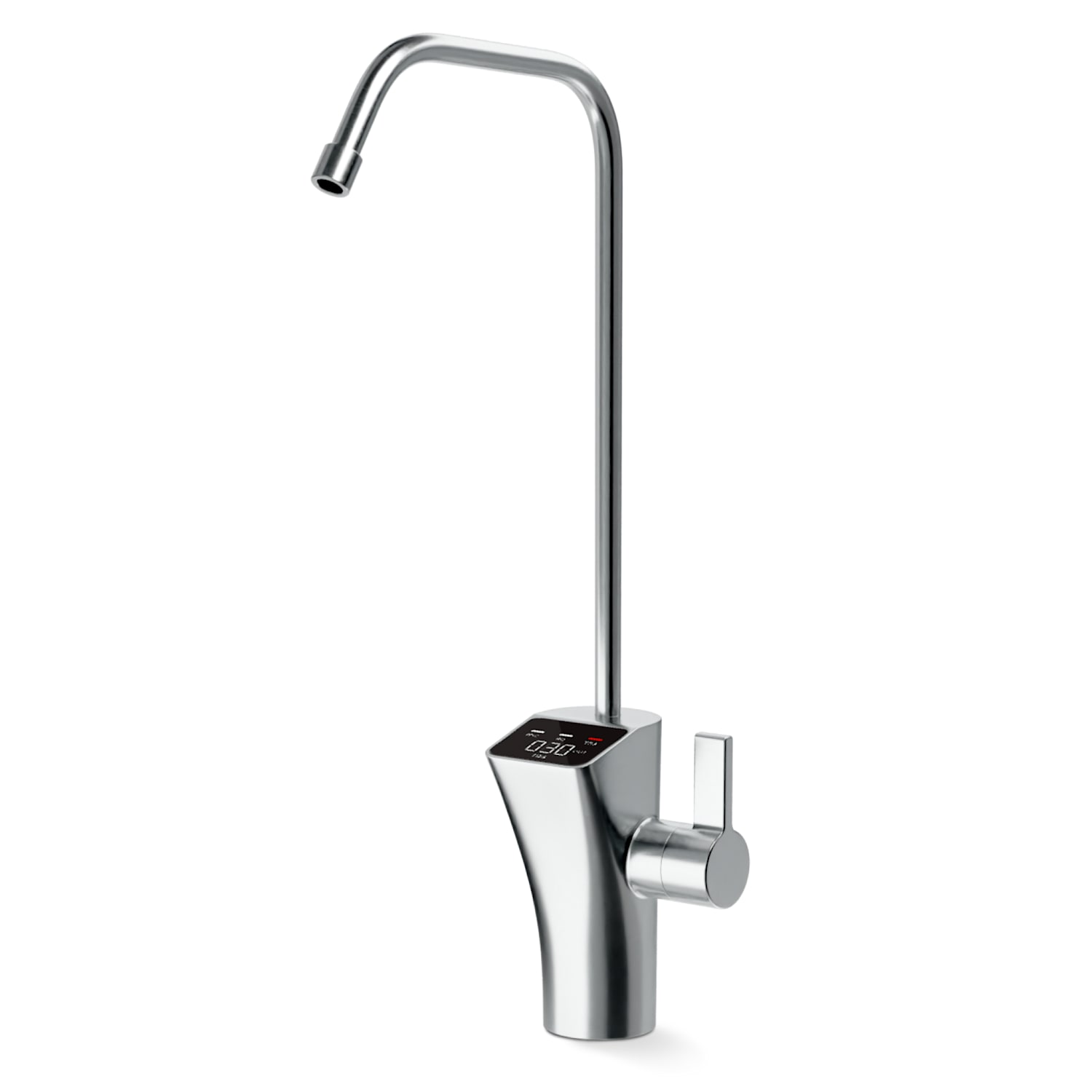 Accessoires de robinet PureFina / remplacement Acier inoxydable Affichage LED Trou unique 