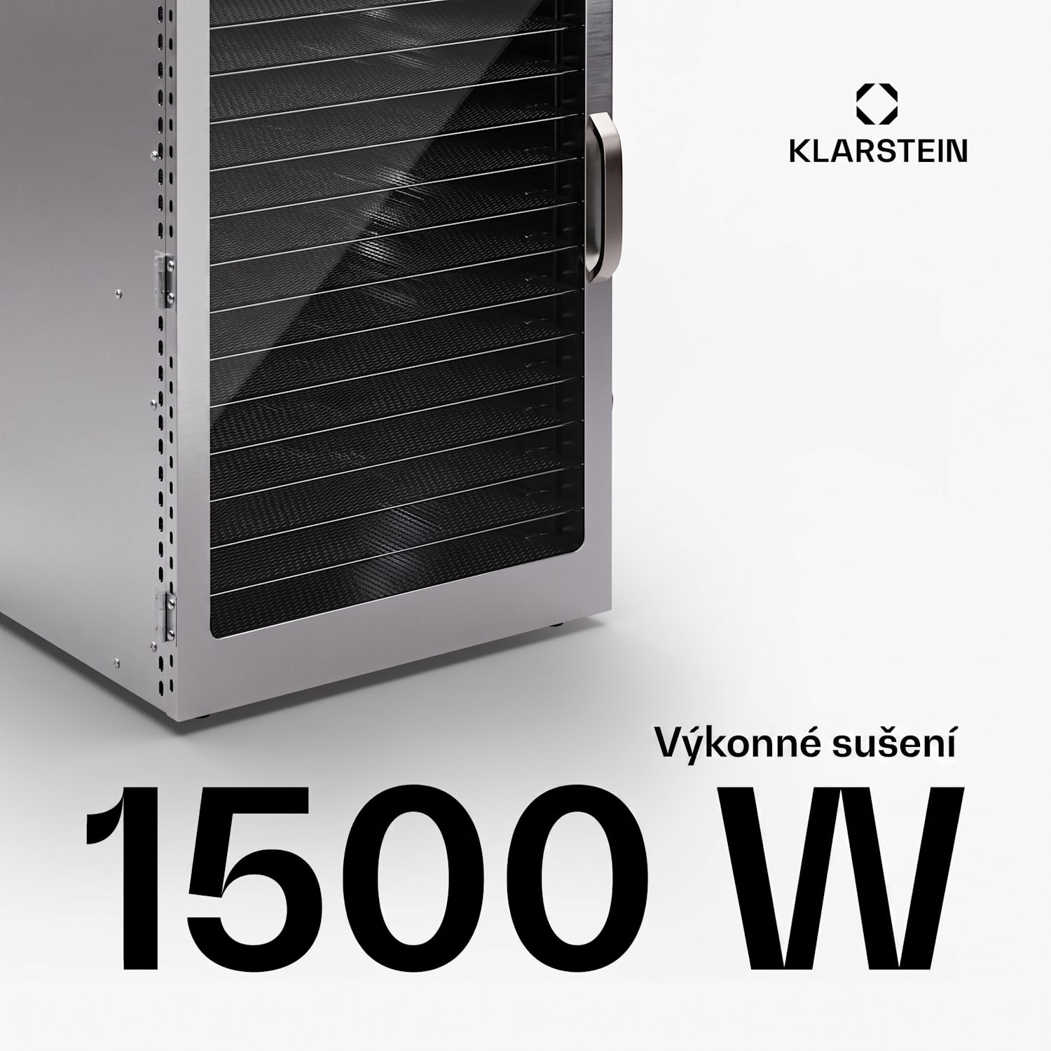 Captain Jerky 160, sušička, 1500 W, 30-90 °C, časovač 24 h, nerezová ocel 16 plat
