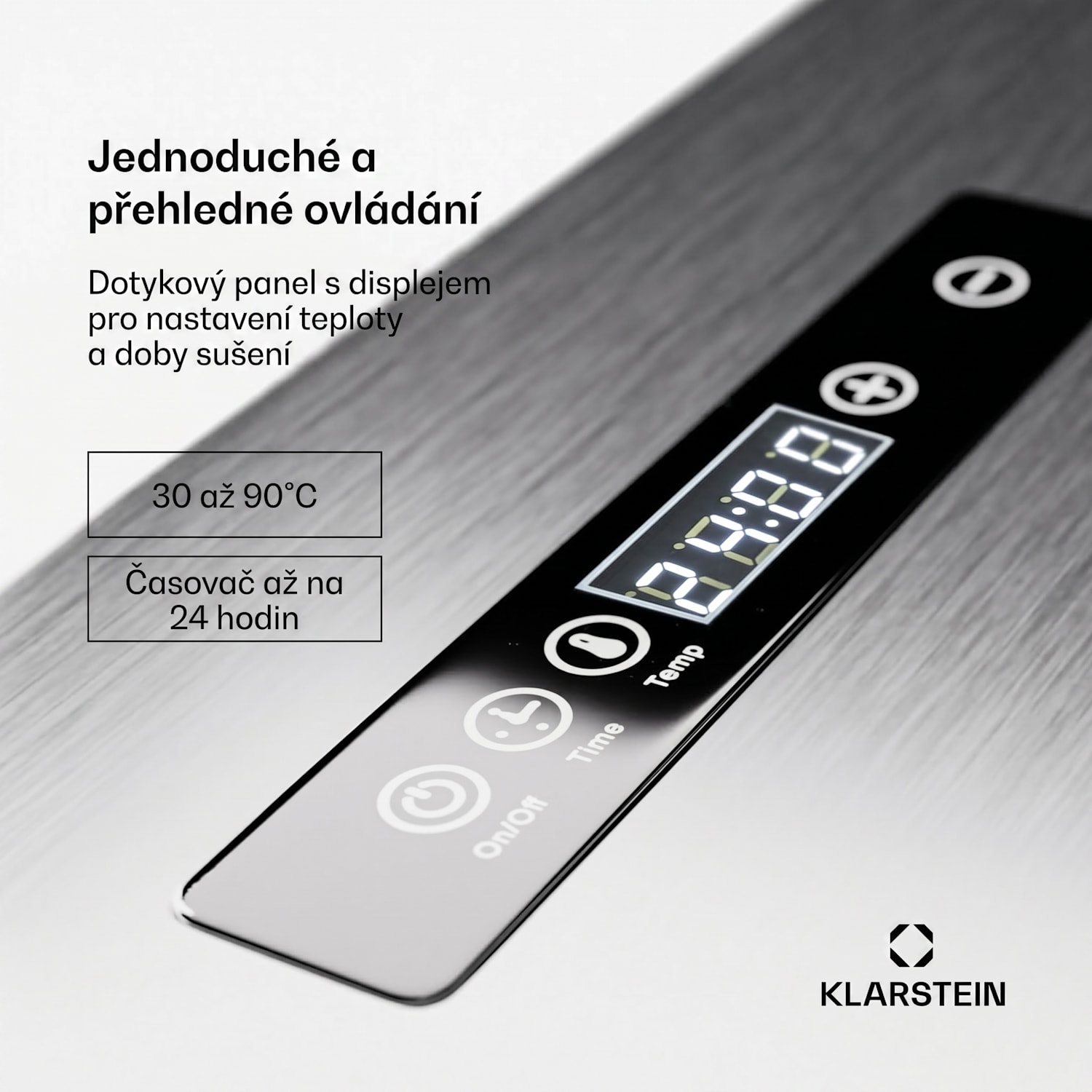 Captain Jerky 160, sušička, 1500 W, 30-90 °C, časovač 24 h, nerezová ocel 16 plat