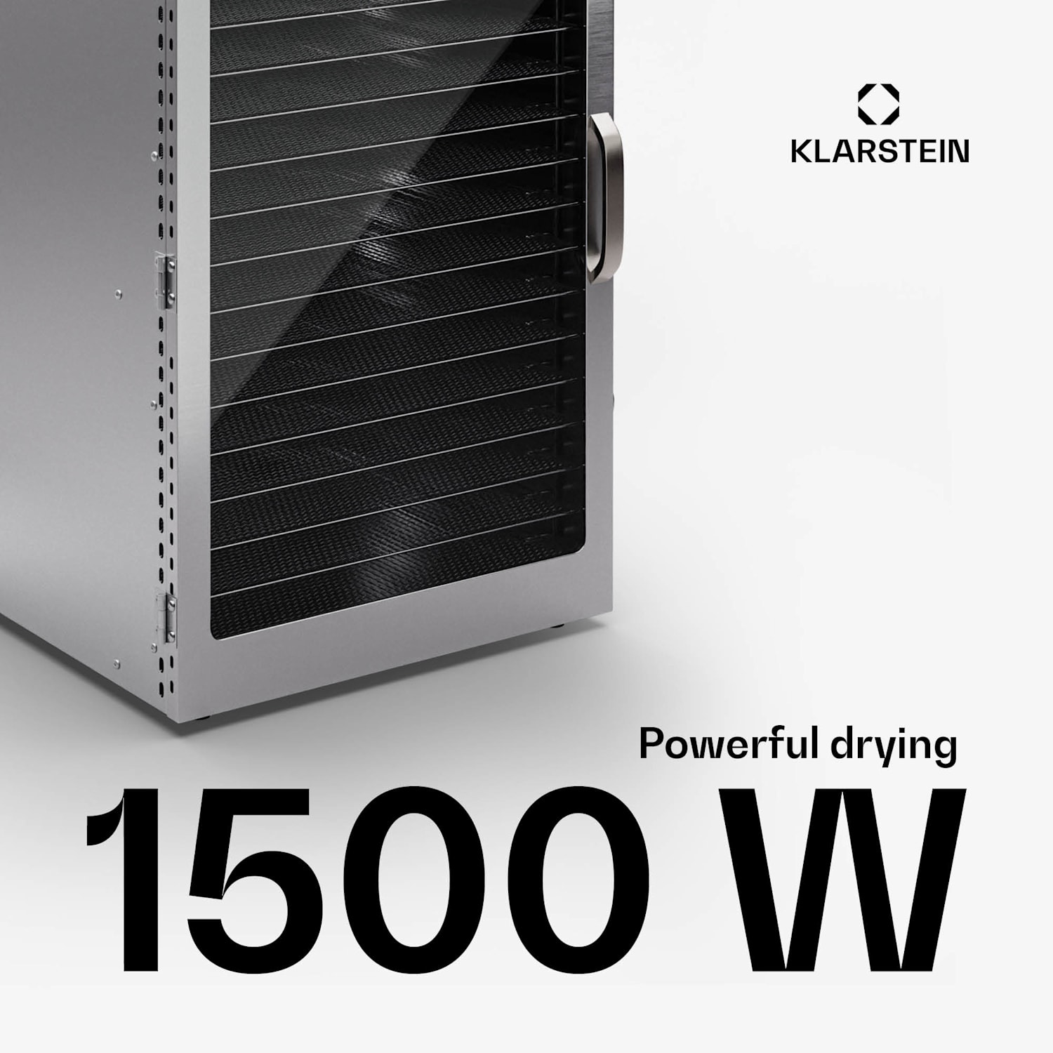 Captain Jerky 160, aszalógép, 1500 W, 30-90 °C, 24 órás időzítő, rozsdamentes acél 16 tálca