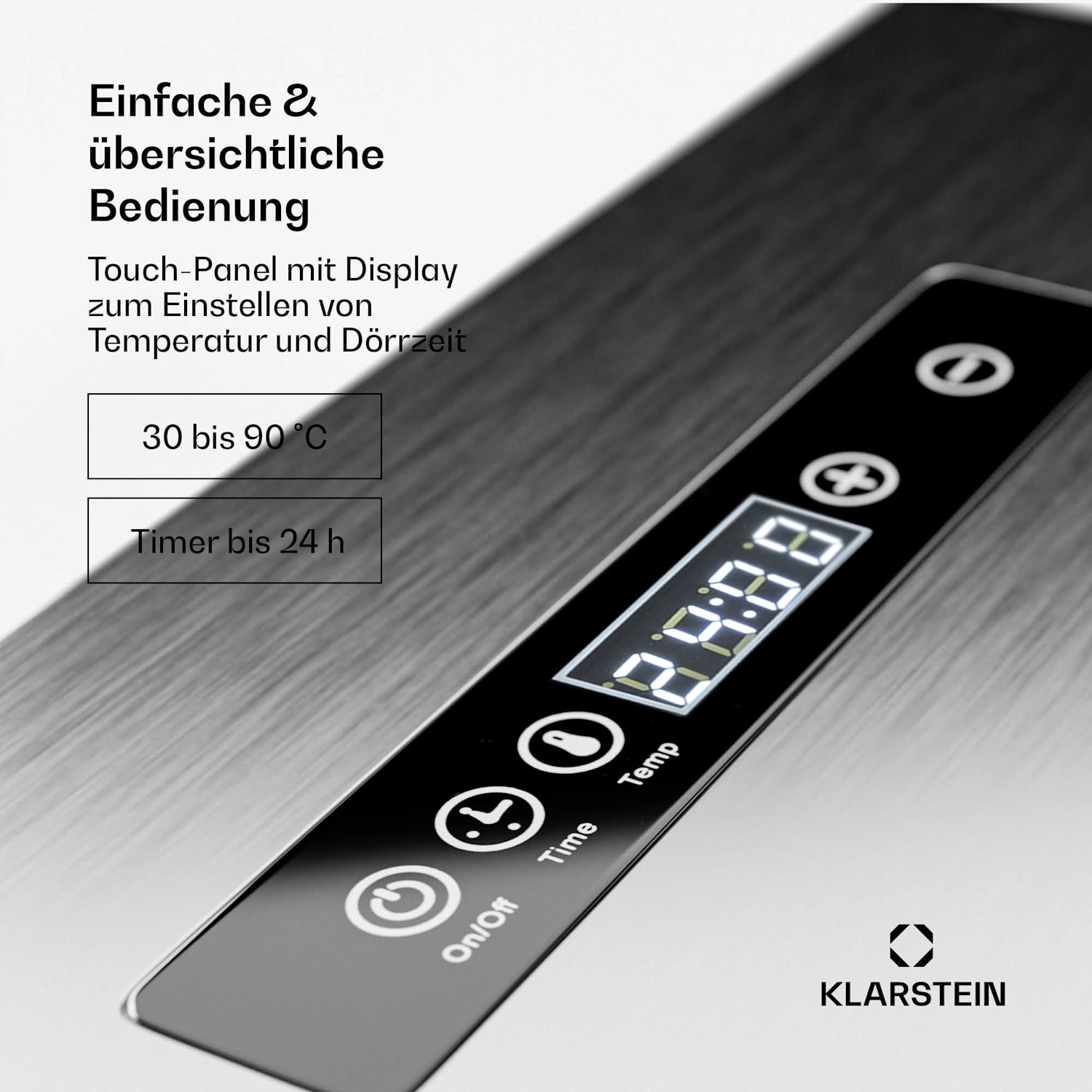 Captain Jerky 200 Dörrautomat 2000W 30-90 °C 24h-Timer Edelstahl 