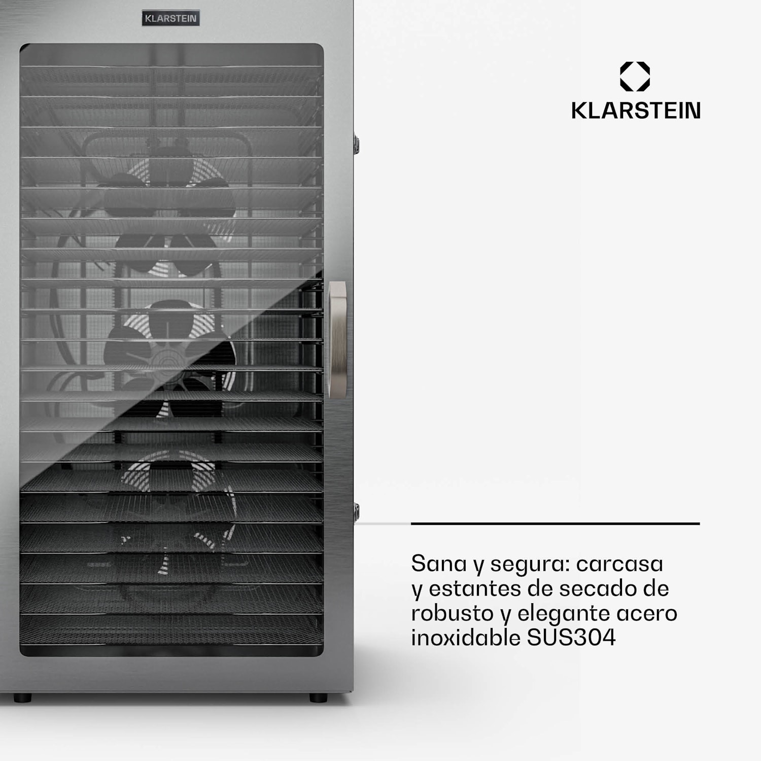 Deshidratador Captain Jerky 200 2000W 30-90 °C 24h temporizador acero inoxidable 20 bandejas