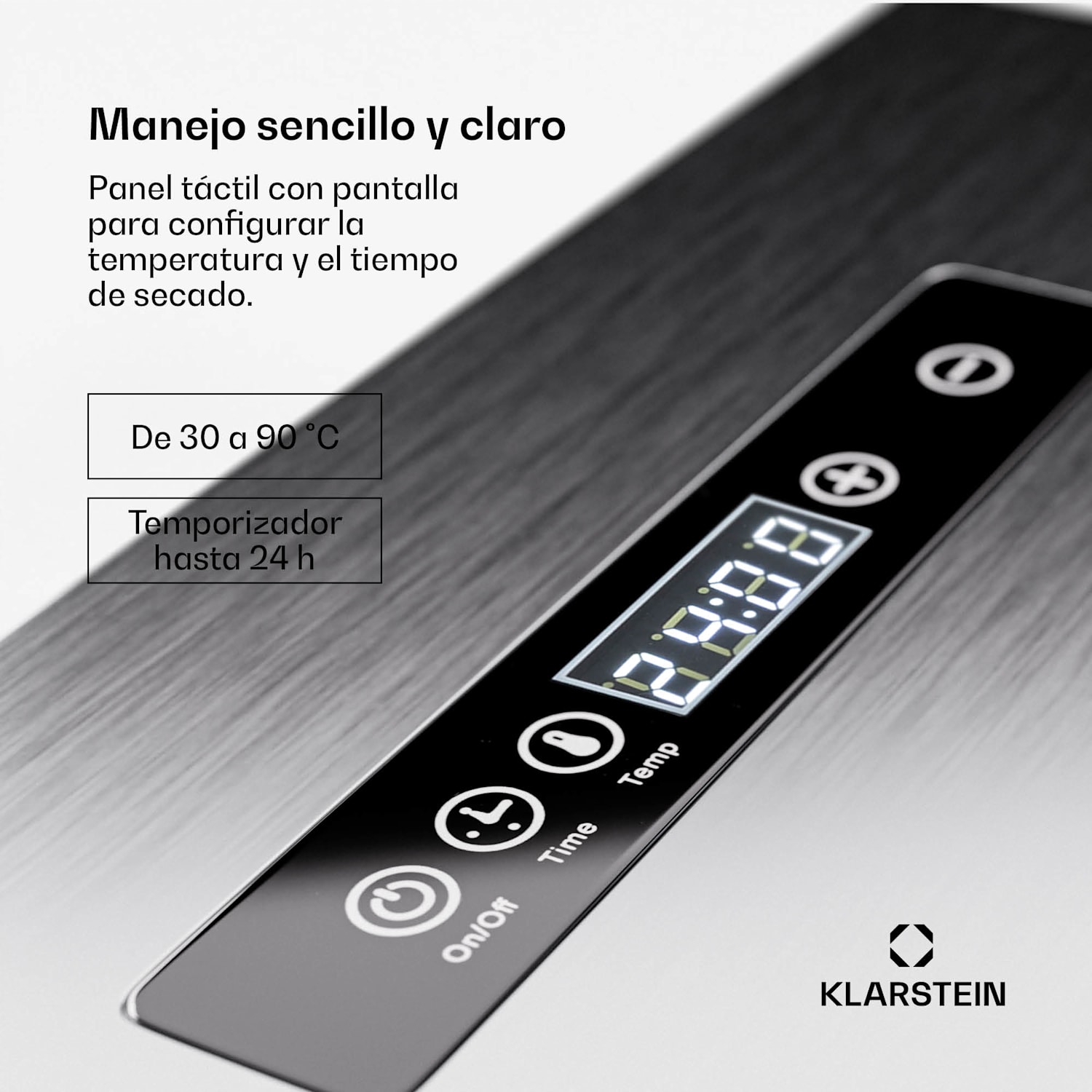 Deshidratador Captain Jerky 200 2000W 30-90 °C 24h temporizador acero inoxidable 20 bandejas