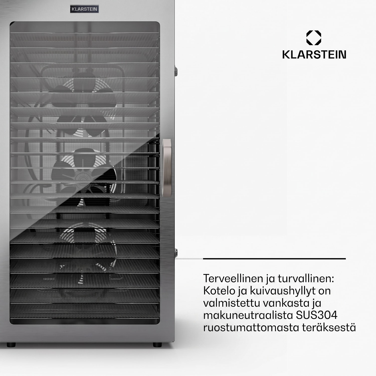 Captain Jerky 200 Kuivain 2000W 30-90 °C 24h-ajastin Ruostumaton teräs 20 tasoa