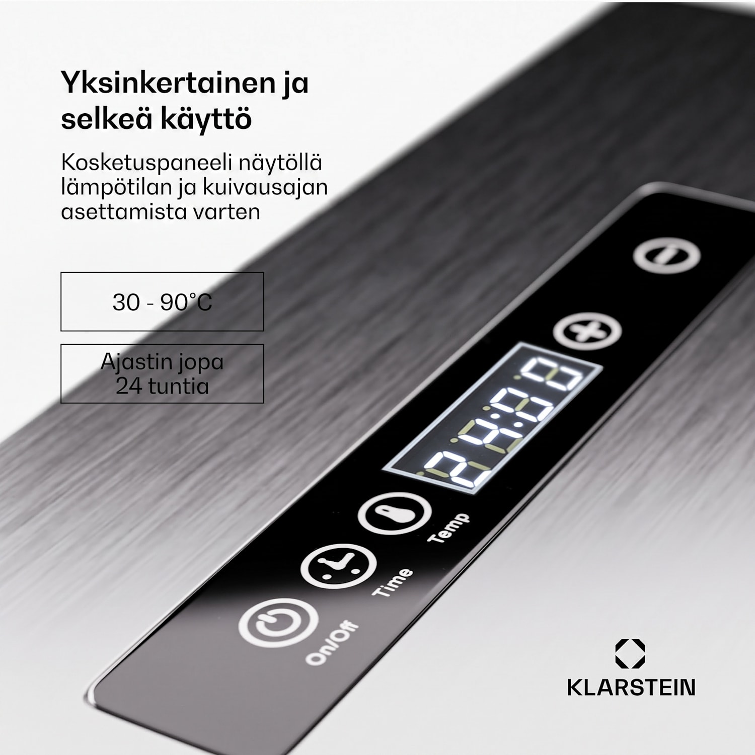Captain Jerky 200 Kuivain 2000W 30-90 °C 24h-ajastin Ruostumaton teräs 20 tasoa