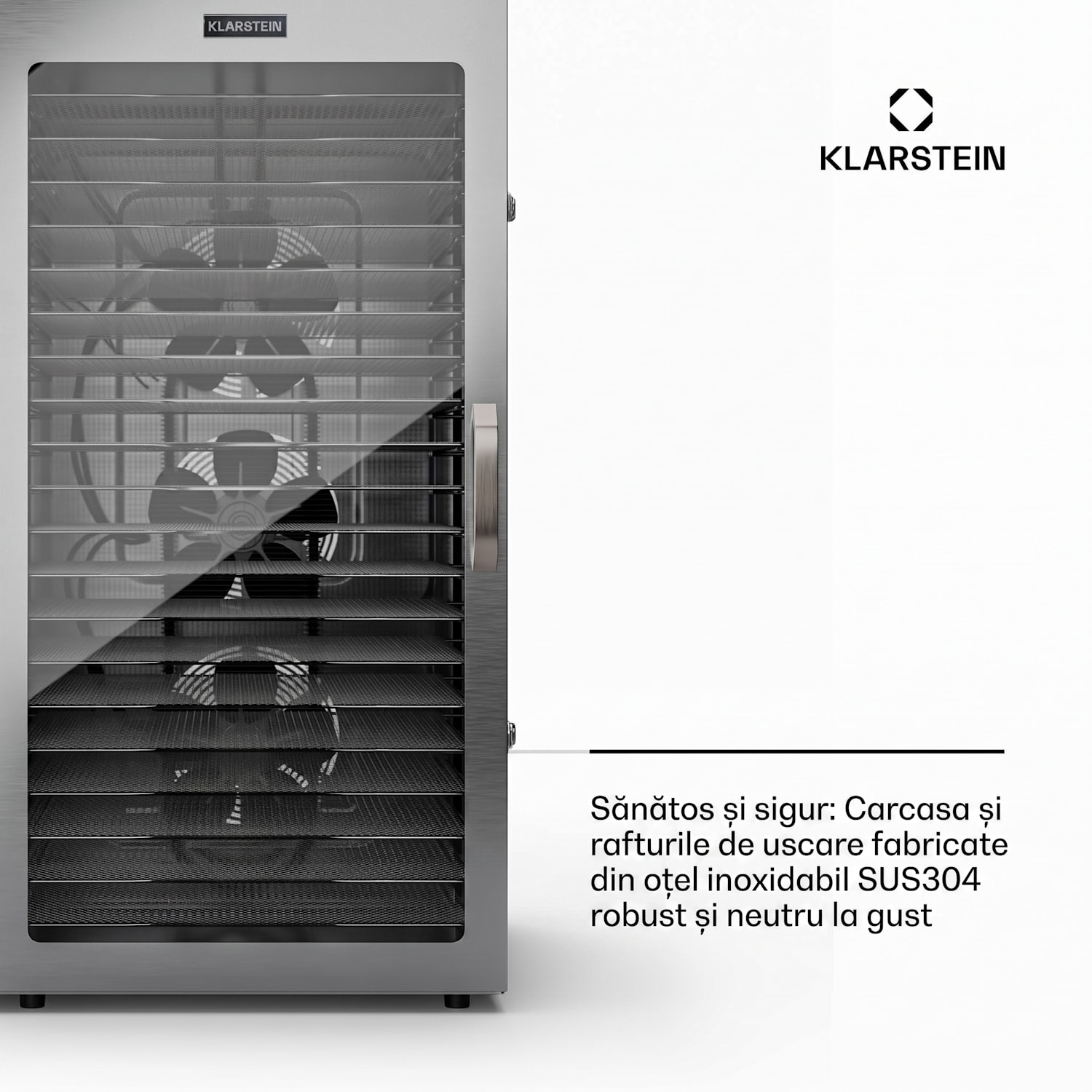 Căpitanul Jerky 200, Deshidrator, 2000 W 30-90 °C. cronometru de 24 de ore, din oțel inoxidabil 20 etape