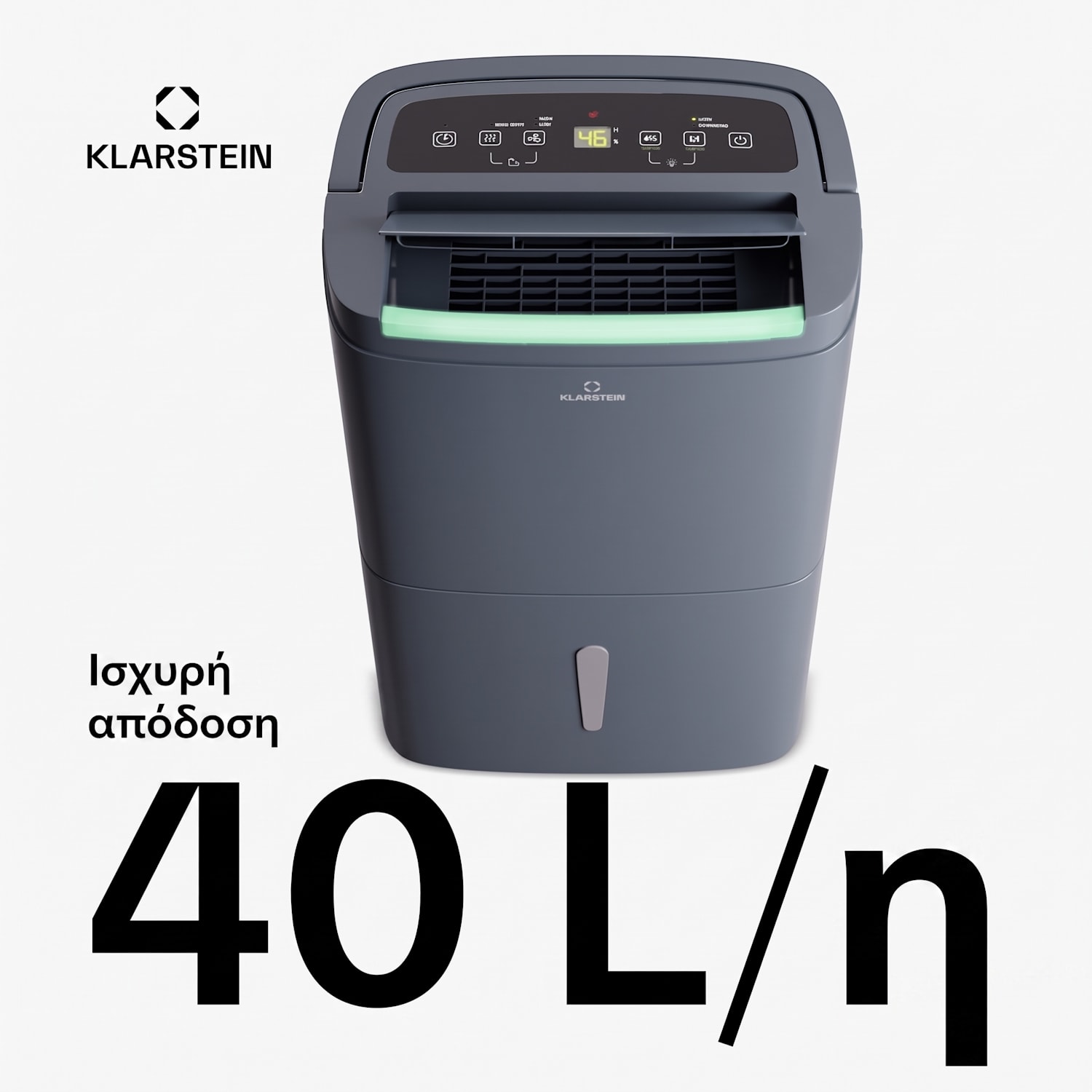 DryFy Connect 40 Smart, Αφυγραντήρας, WiFi, Συμπίεση, 40 l/d, 35–45 m² 40 L / 24 h | Ανθρακί