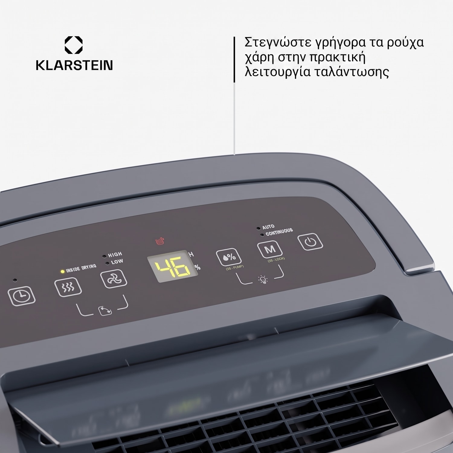 DryFy Connect 40 Smart, Αφυγραντήρας, WiFi, Συμπίεση, 40 l/d, 35–45 m² 40 L / 24 h | Ανθρακί