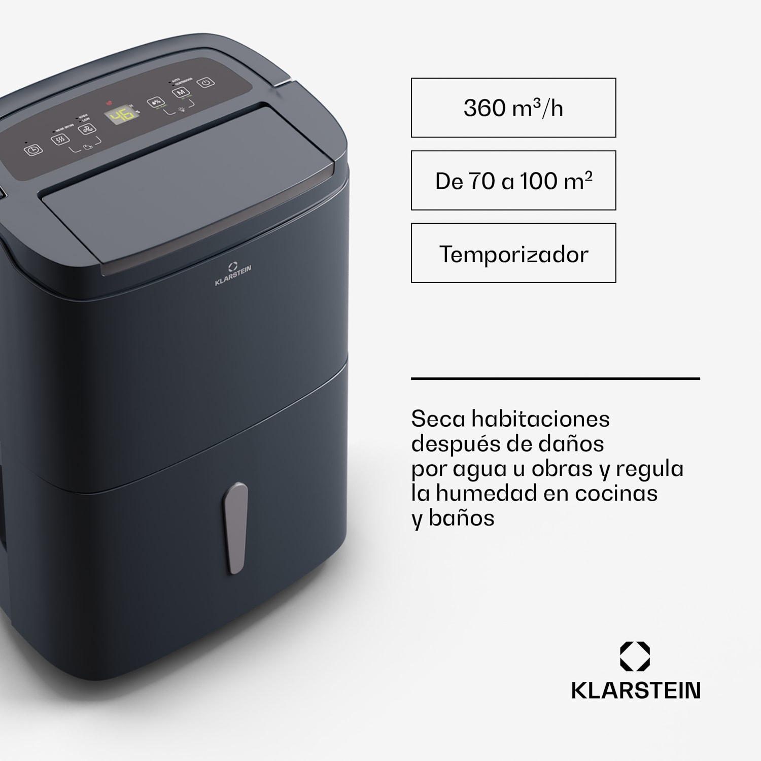 DryFy Connect 50 Deshumidificador WiFi Compresión 50l/d 45-55 m² 