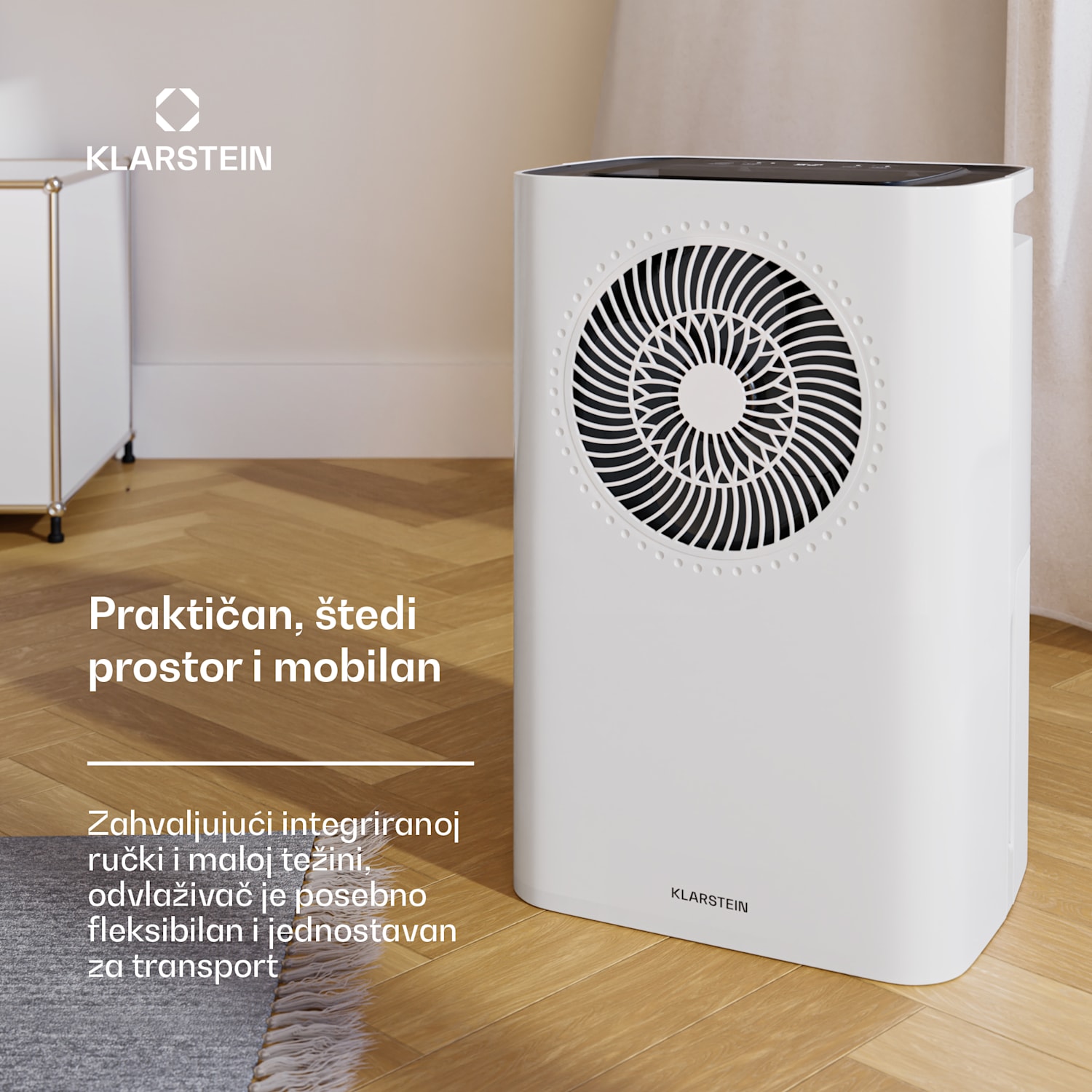 CircleDry Smart 12 L odvlaživač, 12 L/dan, 260 W, 24m², Wi-Fi, tajmer, filter 