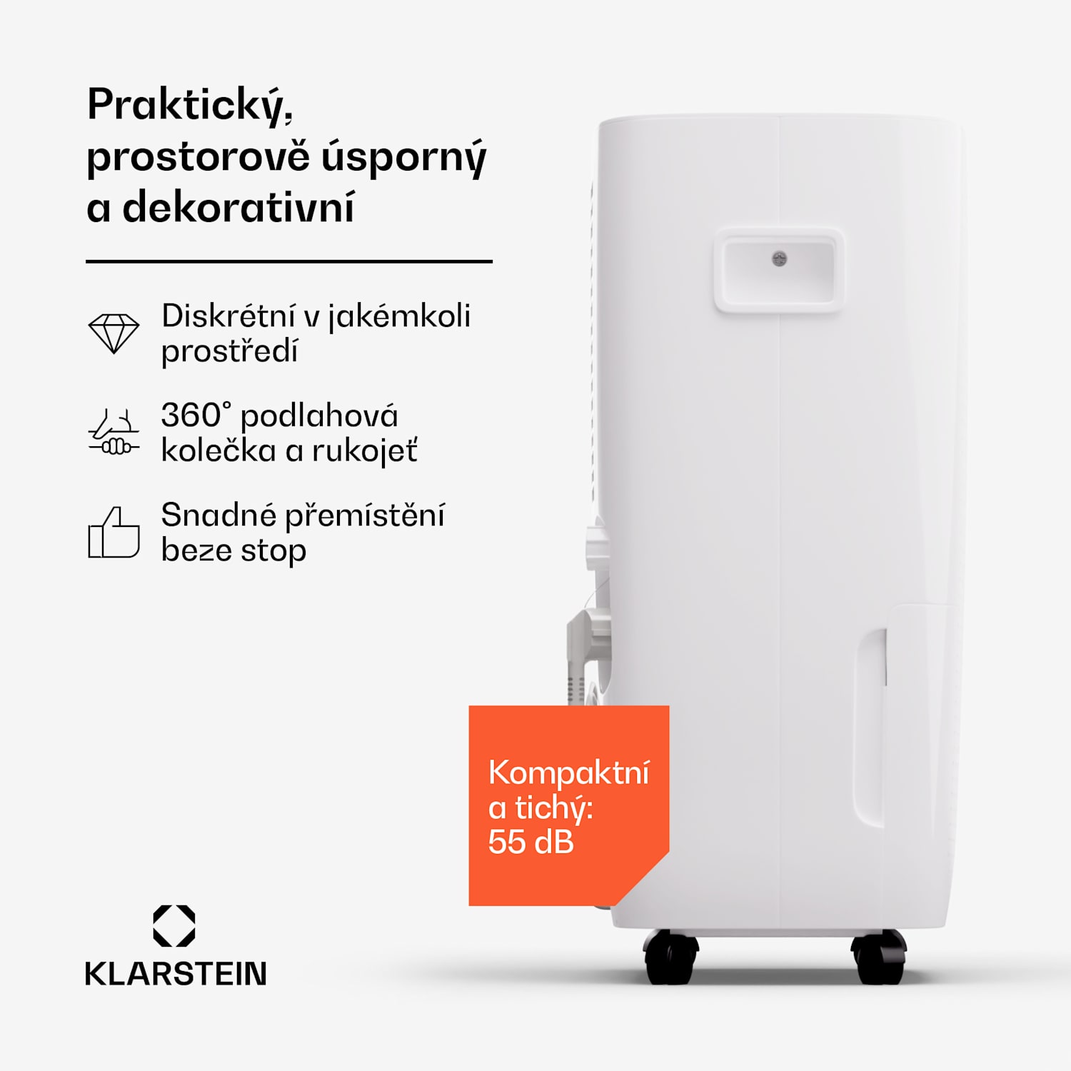 DryFy Pro Connect Smart, Odvlhčovač vzduchu,  Wi-Fi, Kompresní, 60 l / 24 h, 45–65 m² 60L/24h | Bílá