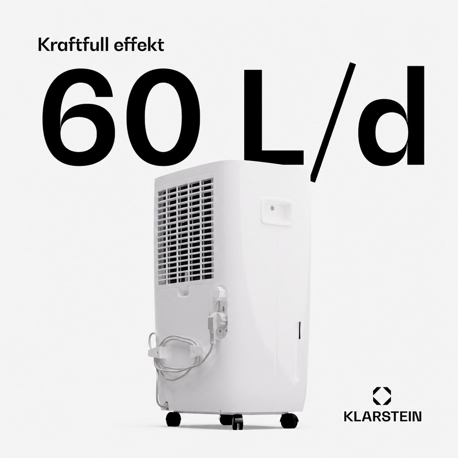 DryFy Connect 60 luftfuktare WiFi kompression 60 l/d 45–65 m² 60 L / 24 h | Vit