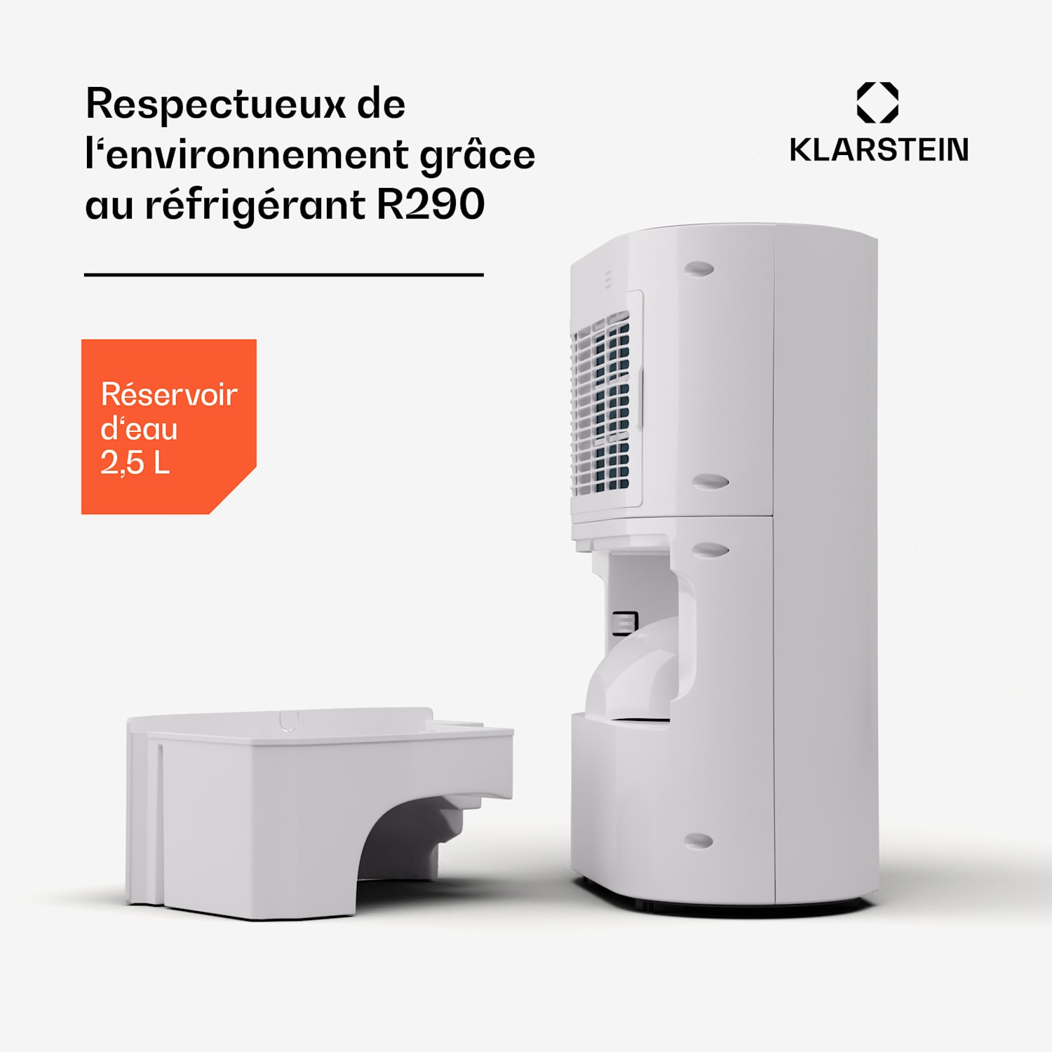 AeroDry 10 Déshumidificateur 165 W 10 l/j 265 m³/h 25 m² DrySelect 37 dB 