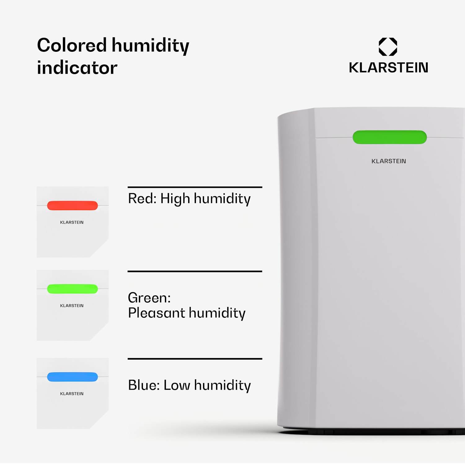 AeroDry 10 dehumidifier 165W 10l/d 265m³/h 25m² DrySelect 37dB 