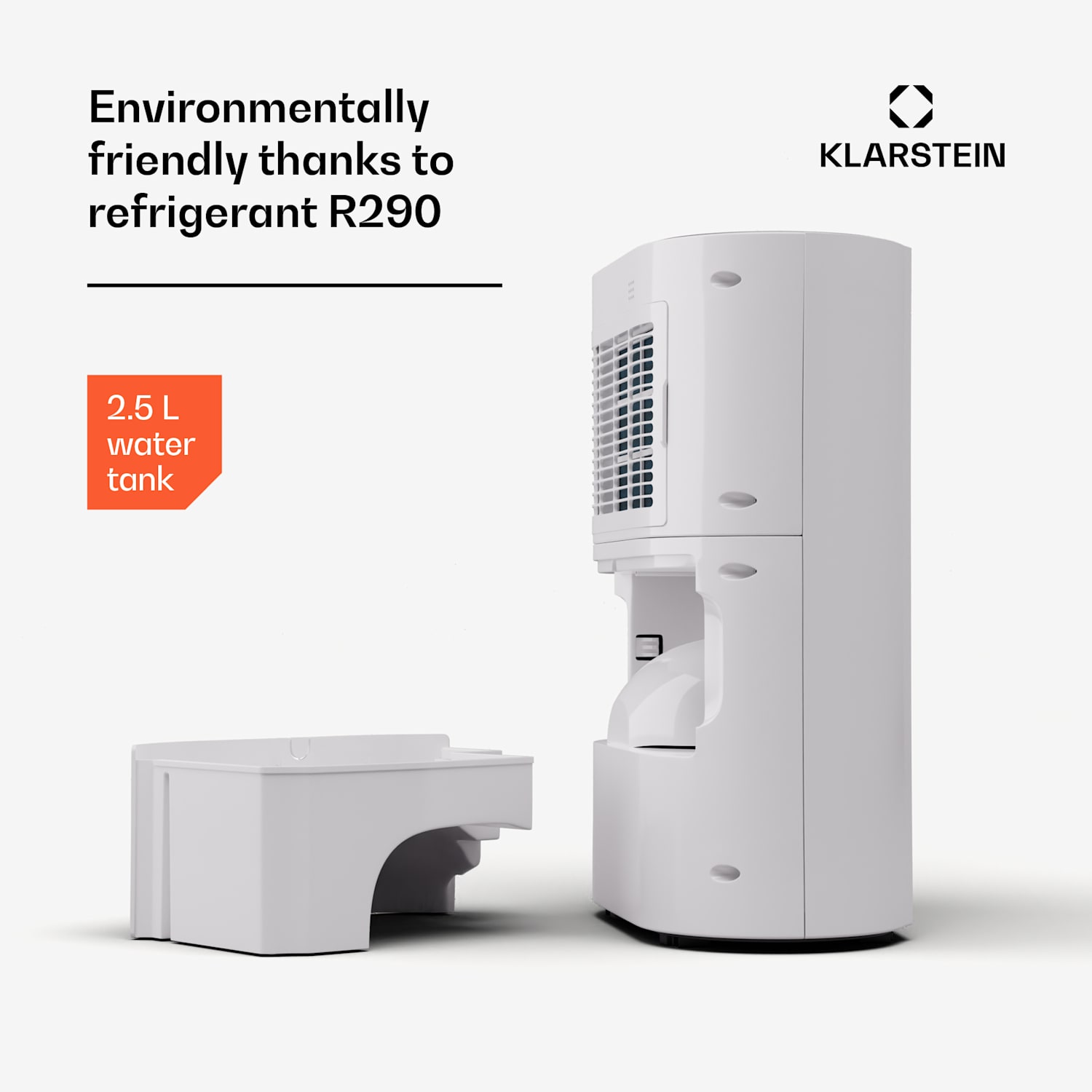 AeroDry 10 dehumidifier 165W 10l/d 265m³/h 25m² DrySelect 37dB 