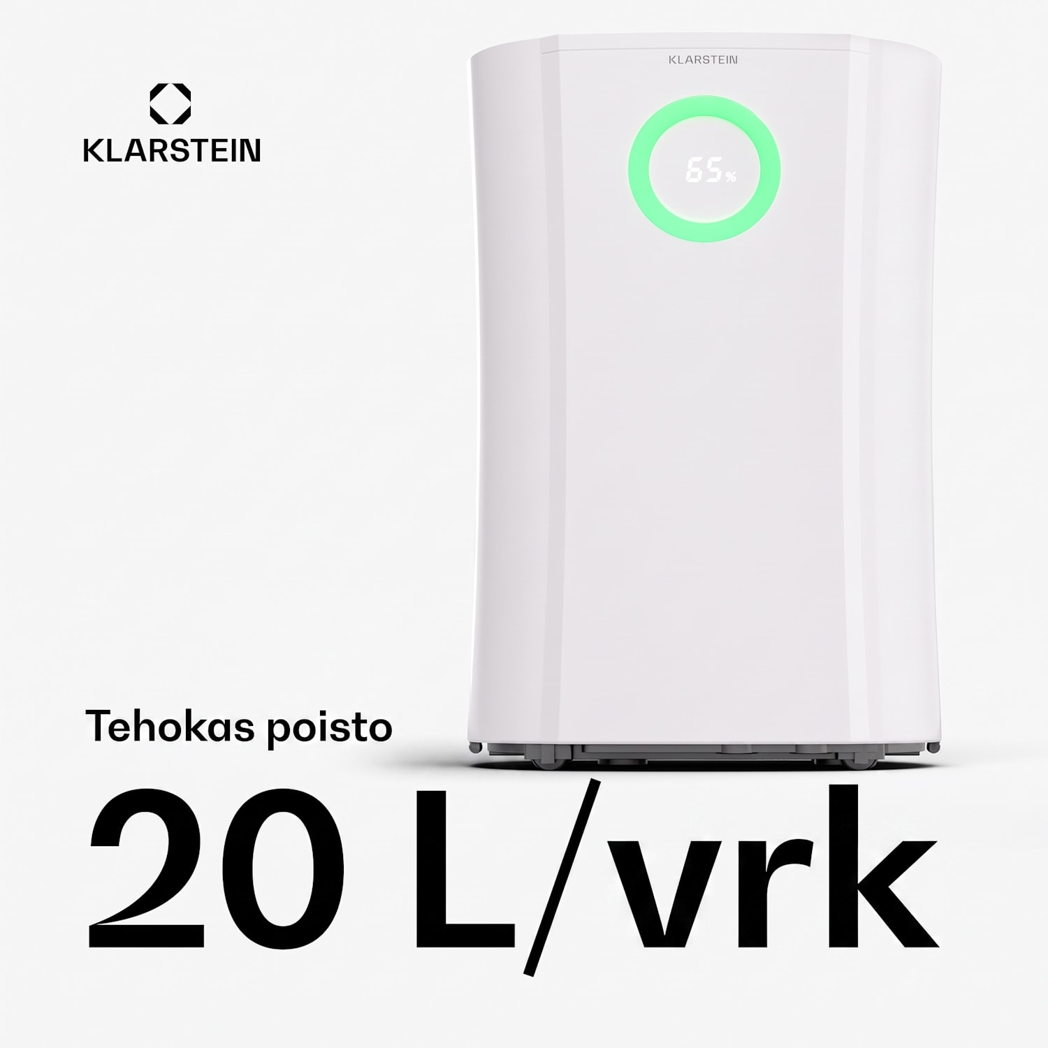 DryFy Pro Connect 20 ilmankuivain WiFI kompressio 20 l/päivä 35 - 50 m² 20L/24h | Valkoinen | Kyllä
