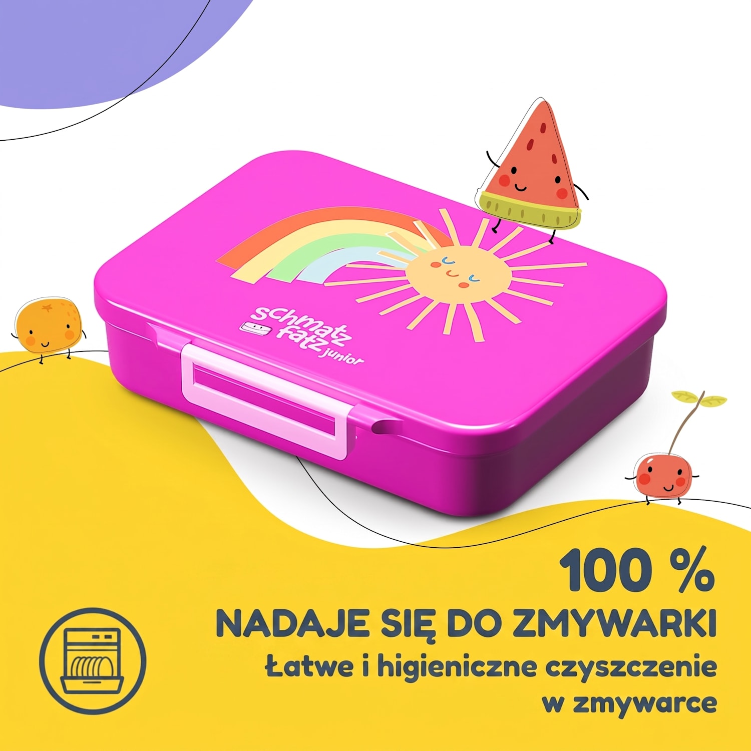 Schmatzfatz śniadaniówka z 6 komorami Purple Sun