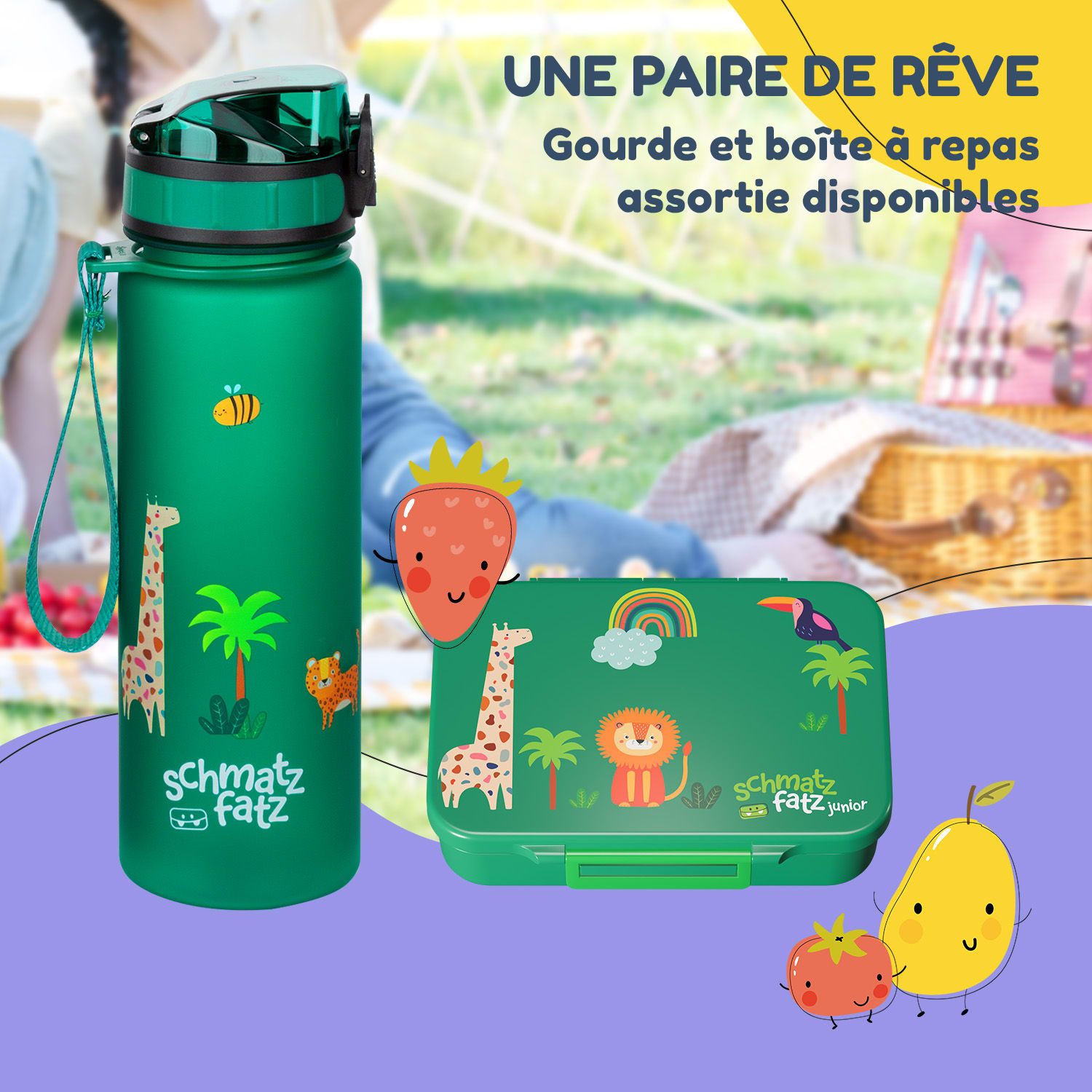 schmatzfatz by Lite lunchbox 6 vakken 20,8 x 4,5 x 15 cm (BxHxD) BPA-vrij extra licht Tritan 