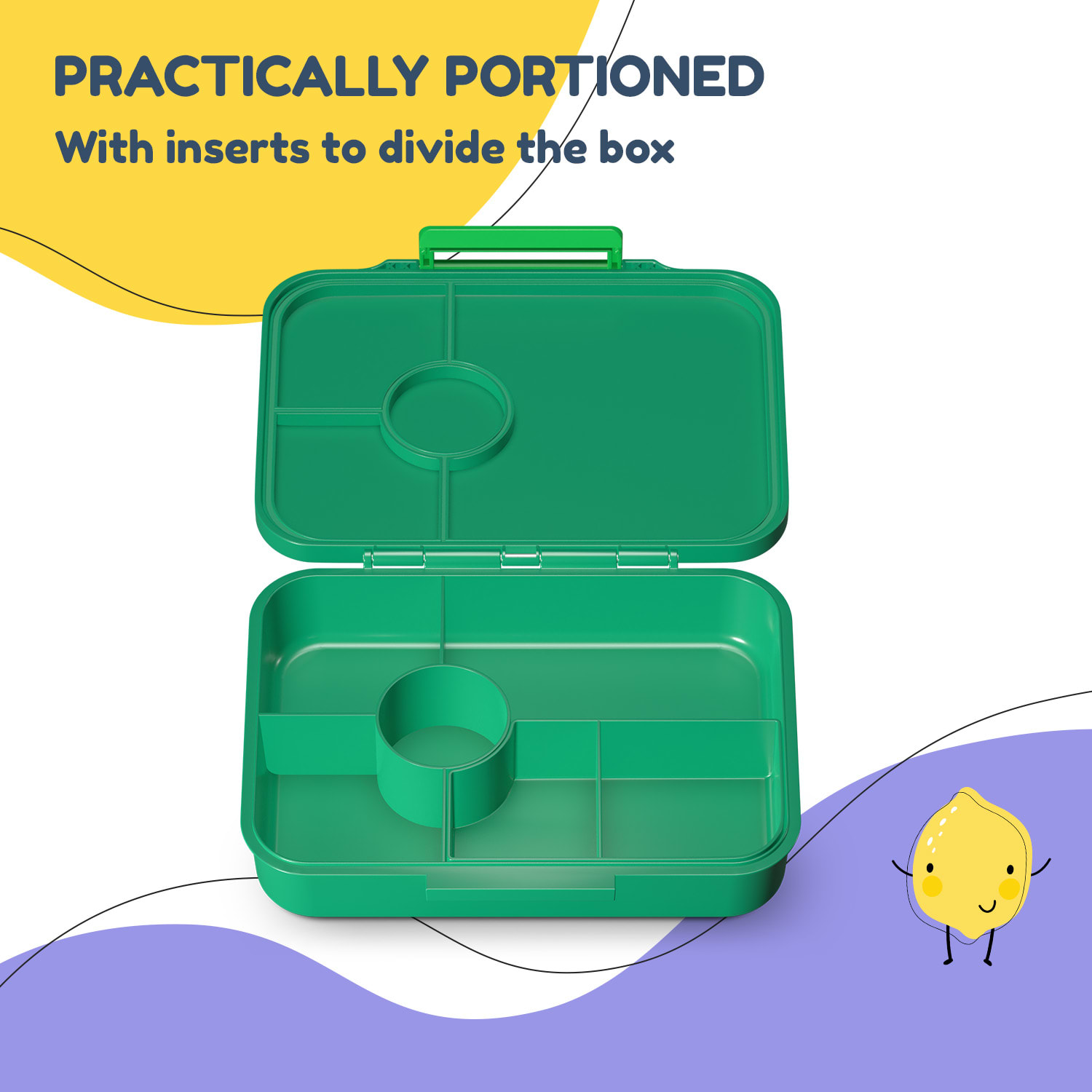 schmatzfatz Lite, deseta kutija, 6 odjeljaka, 20,8 × 4,5 × 15 cm (Š × V × D), bez BPA, ekstra lagan Tritan 