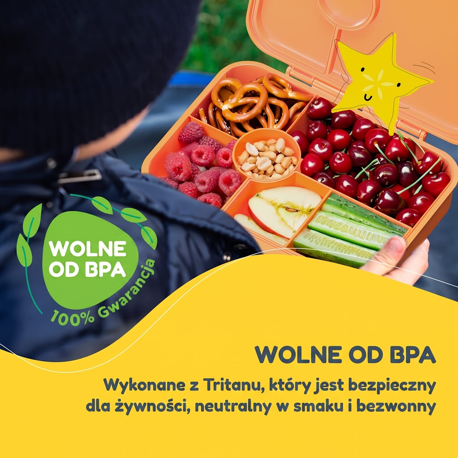 Schmatzfatz śniadaniówka z 6 komorami Orange Forest