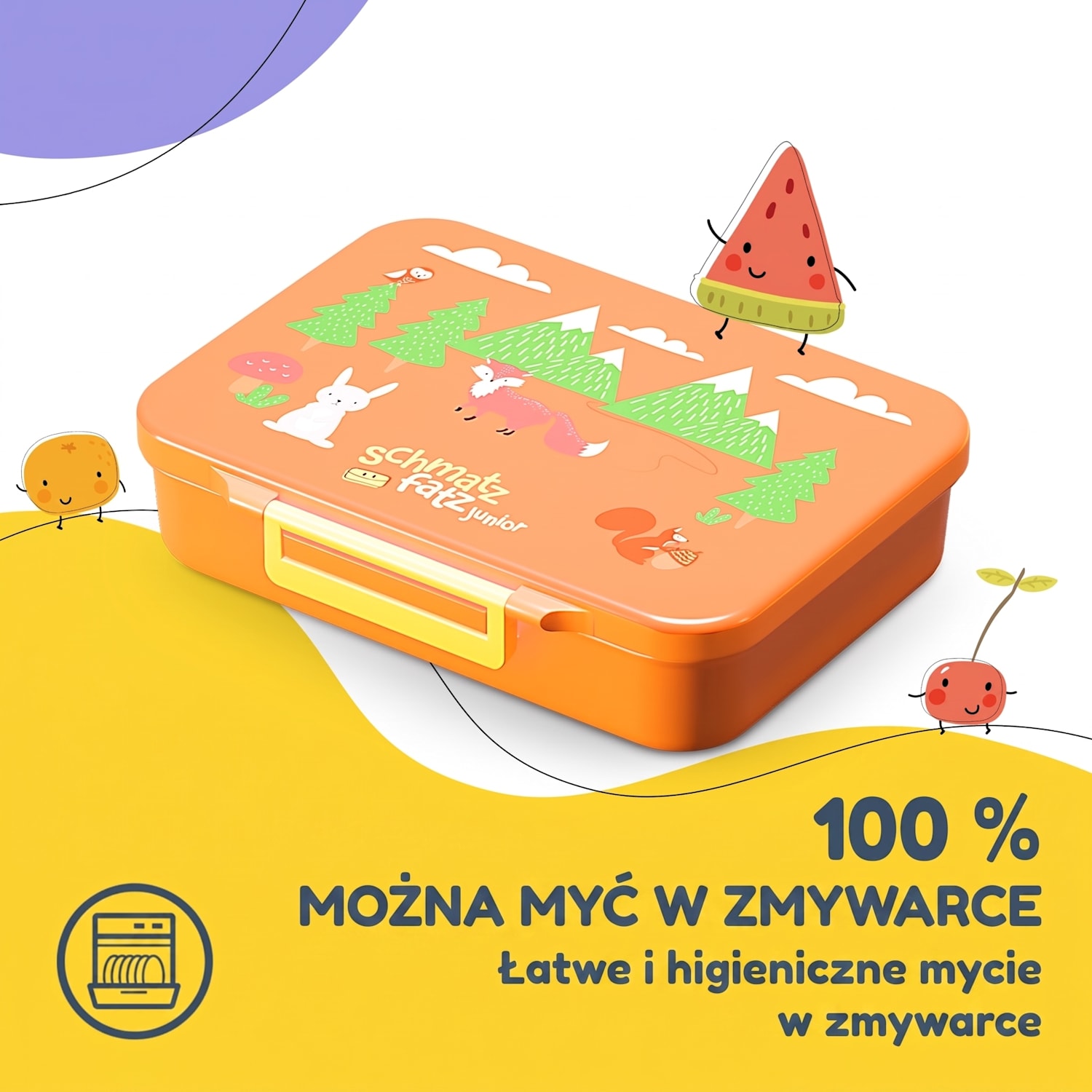 Schmatzfatz śniadaniówka z 6 komorami Orange Forest