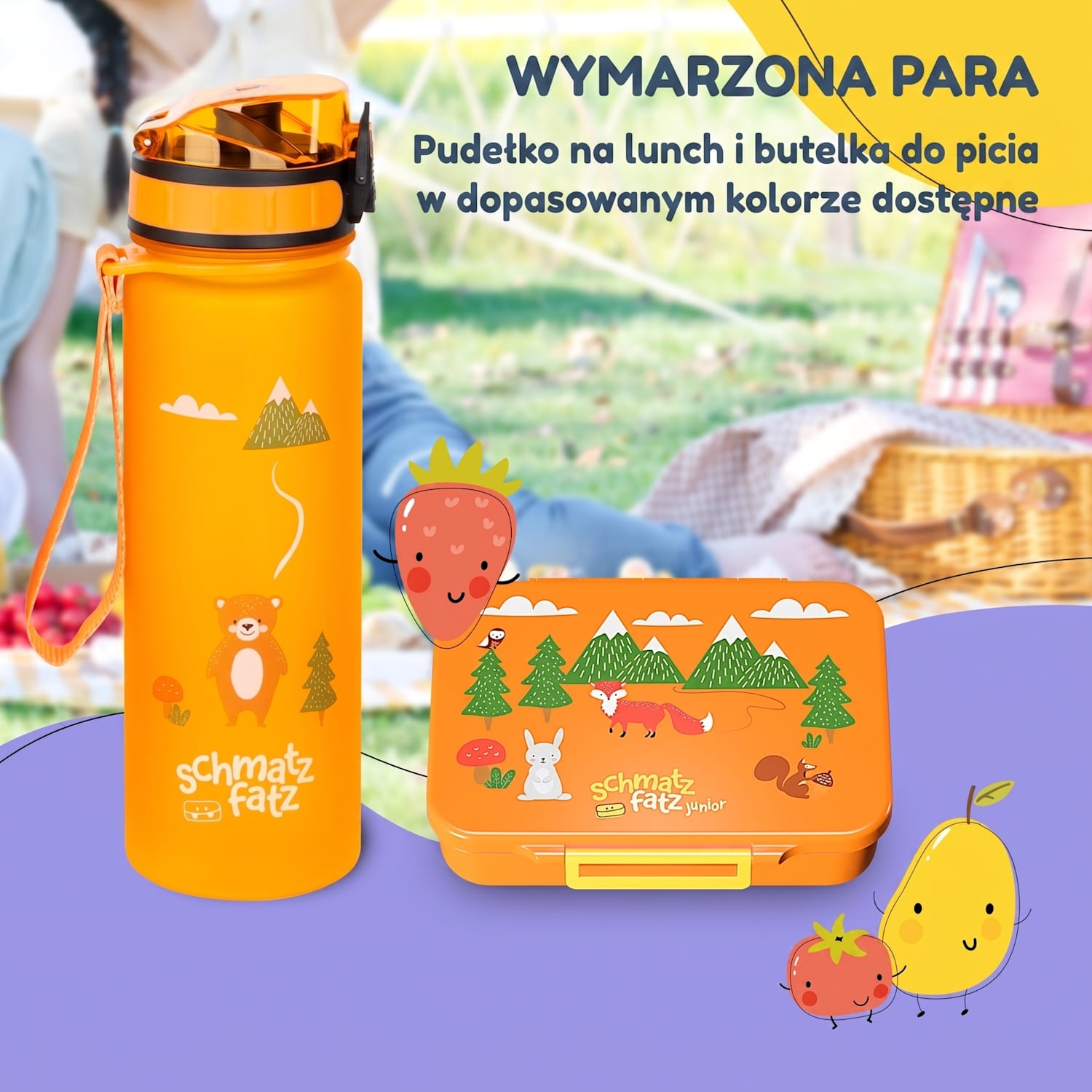 Schmatzfatz śniadaniówka z 6 komorami Orange Forest