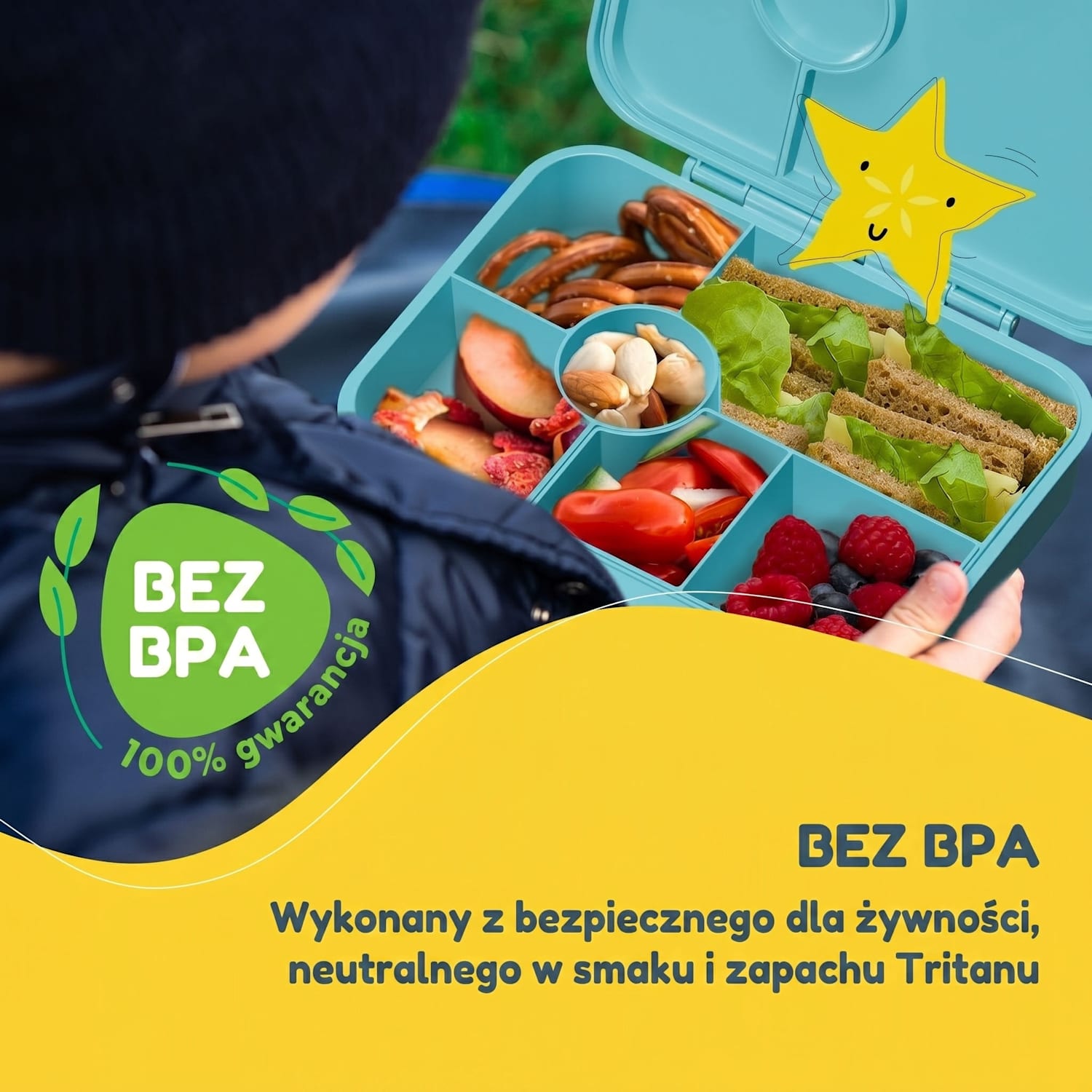 Schmatzfatz śniadaniówka z 6 komorami Petrol Sea