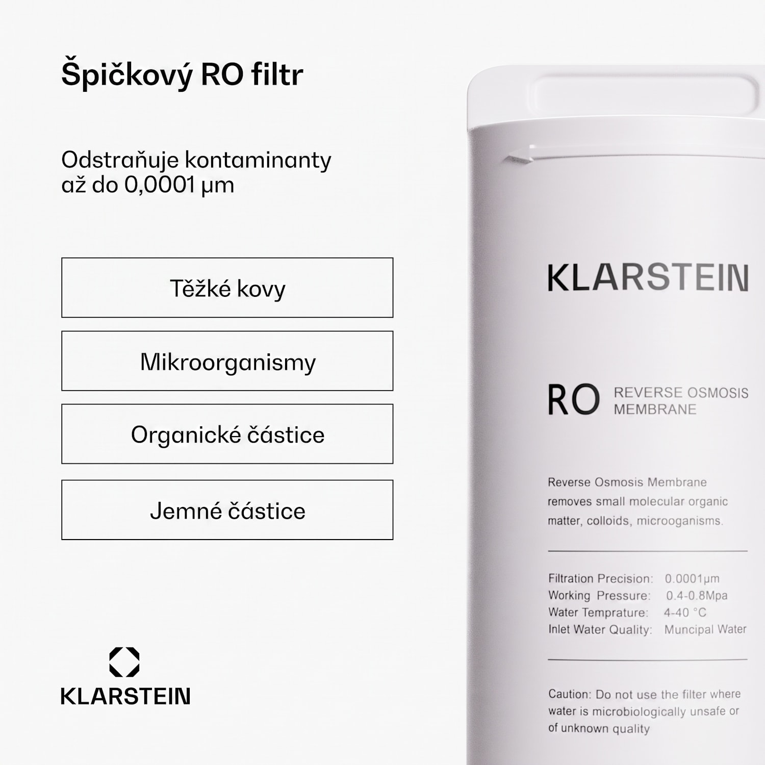 PureFina 400 RO filtr, náhradní/příslušenství, reverzní osmóza, 400 GPD/1500 l/d 