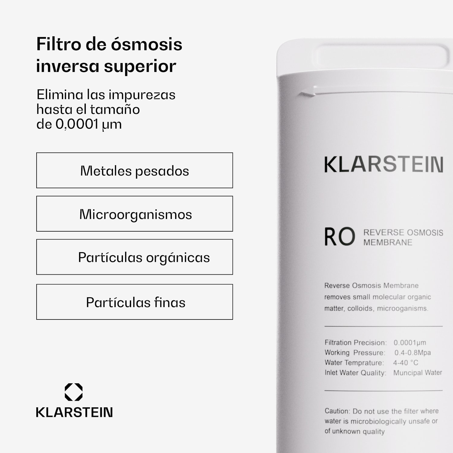 Sistema de filtrado de agua PureFina 400 Ósmosis inversa 400 GPD 1500 L/d