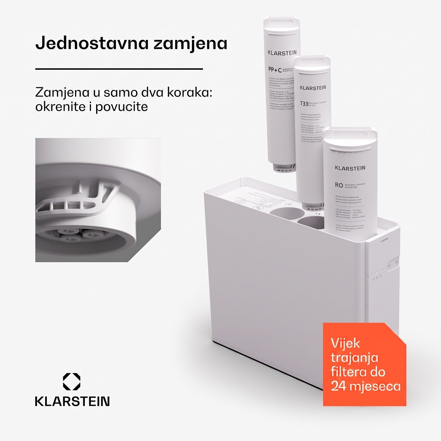 Filter PureFina 400 RO, rezervni / dodatak, reverzna osmoza, 400 GPD / 1500 L/d 