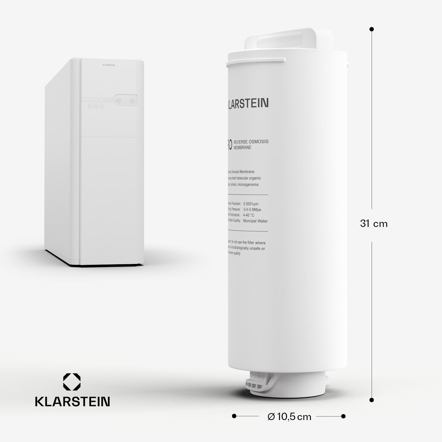 PureFina 400 RO filter, nadomestni filter / dodatna oprema, reverzna osmoza, 400 GPD / 1500 L/d 