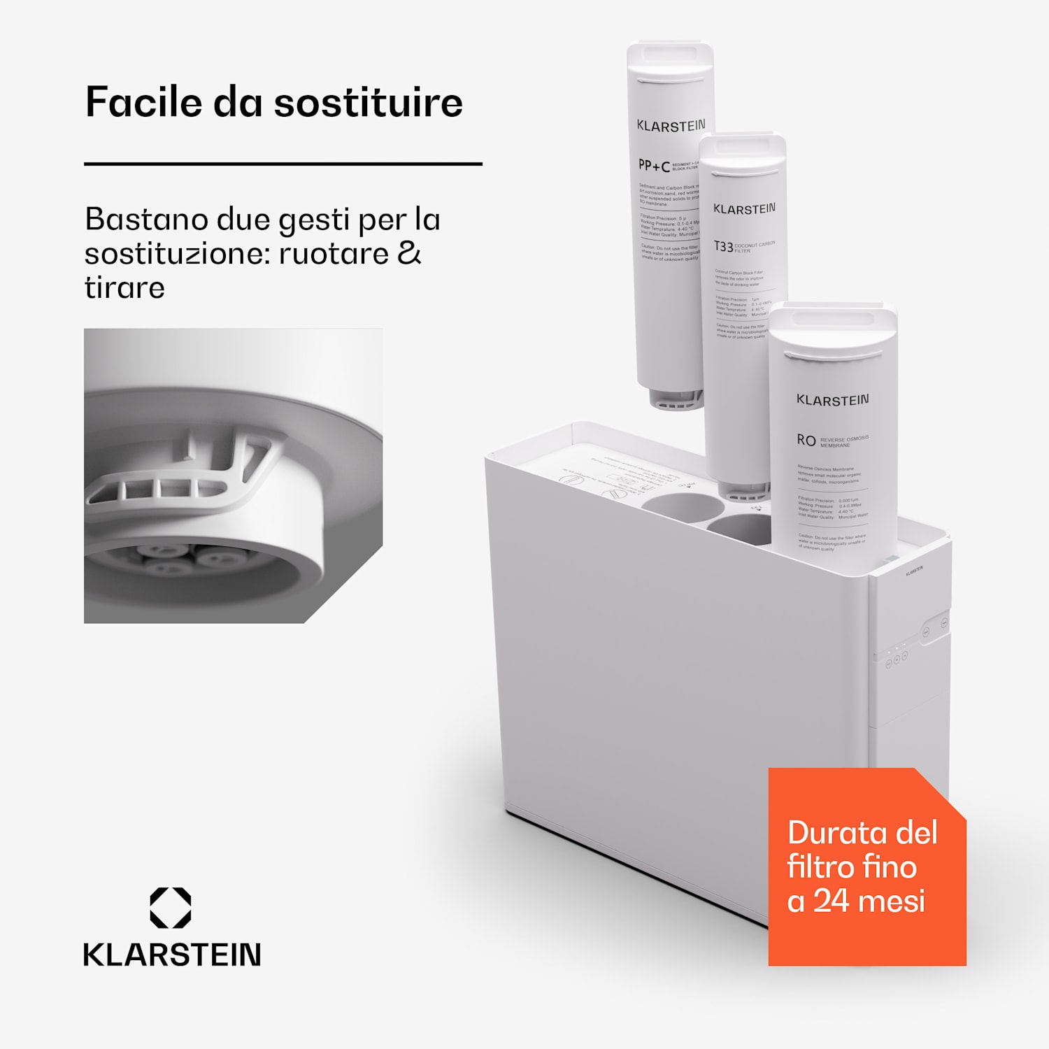 PureFina 600 - Filtro RO, accessorio/pezzo di ricambio, a osmosi inversa, 600 GPD 2270 L/giorno 