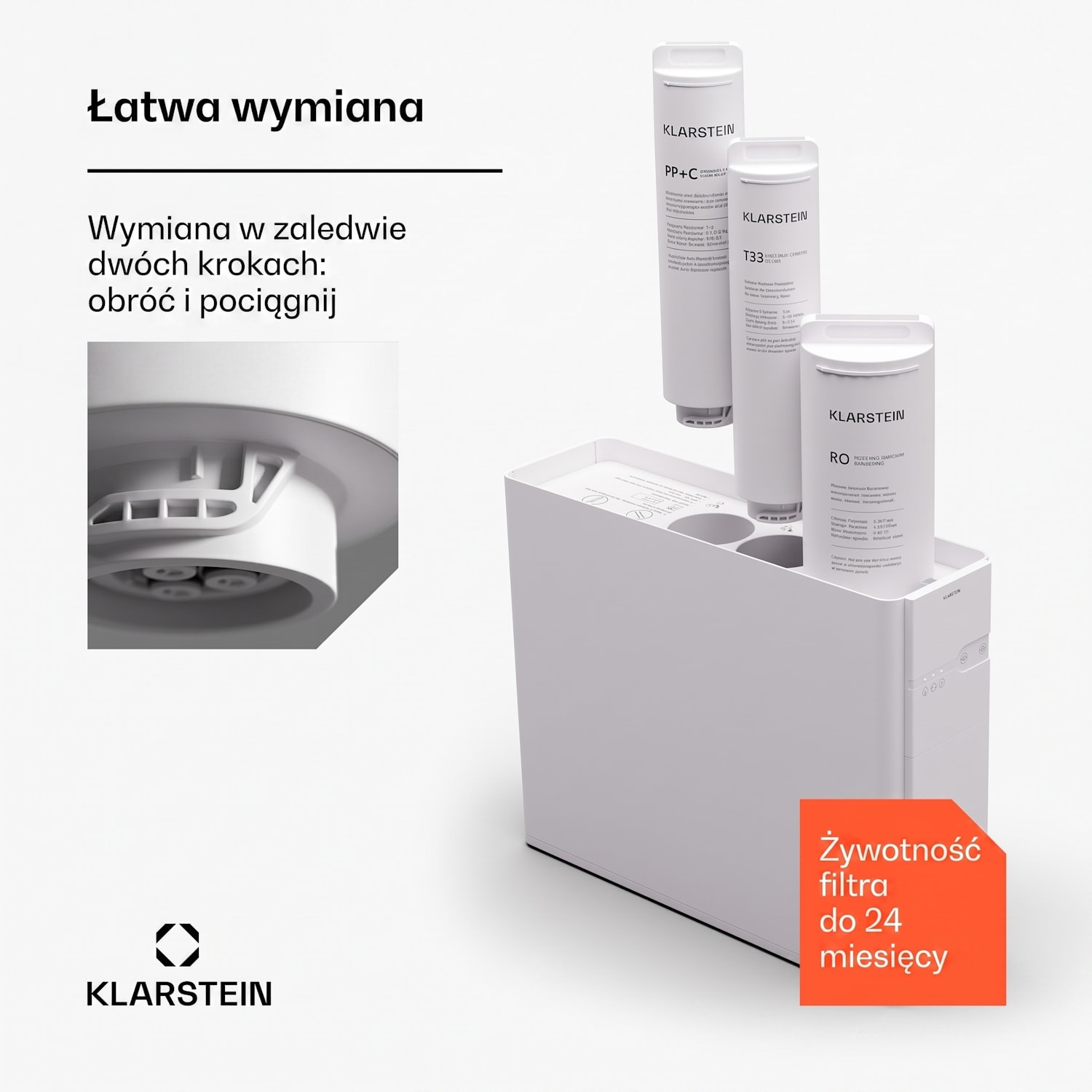 Filtr RO PureFina 600 akcesoria / zamiennik odwrócona osmoza 600 GPD 2270 l/d 
