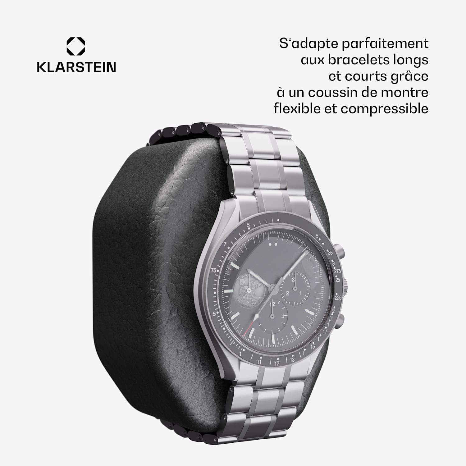 Brienz 1 watchwinder, 1 horloge, 4 modi, houten look, blauwe binnenverlichting 1 horloge | Walnoot