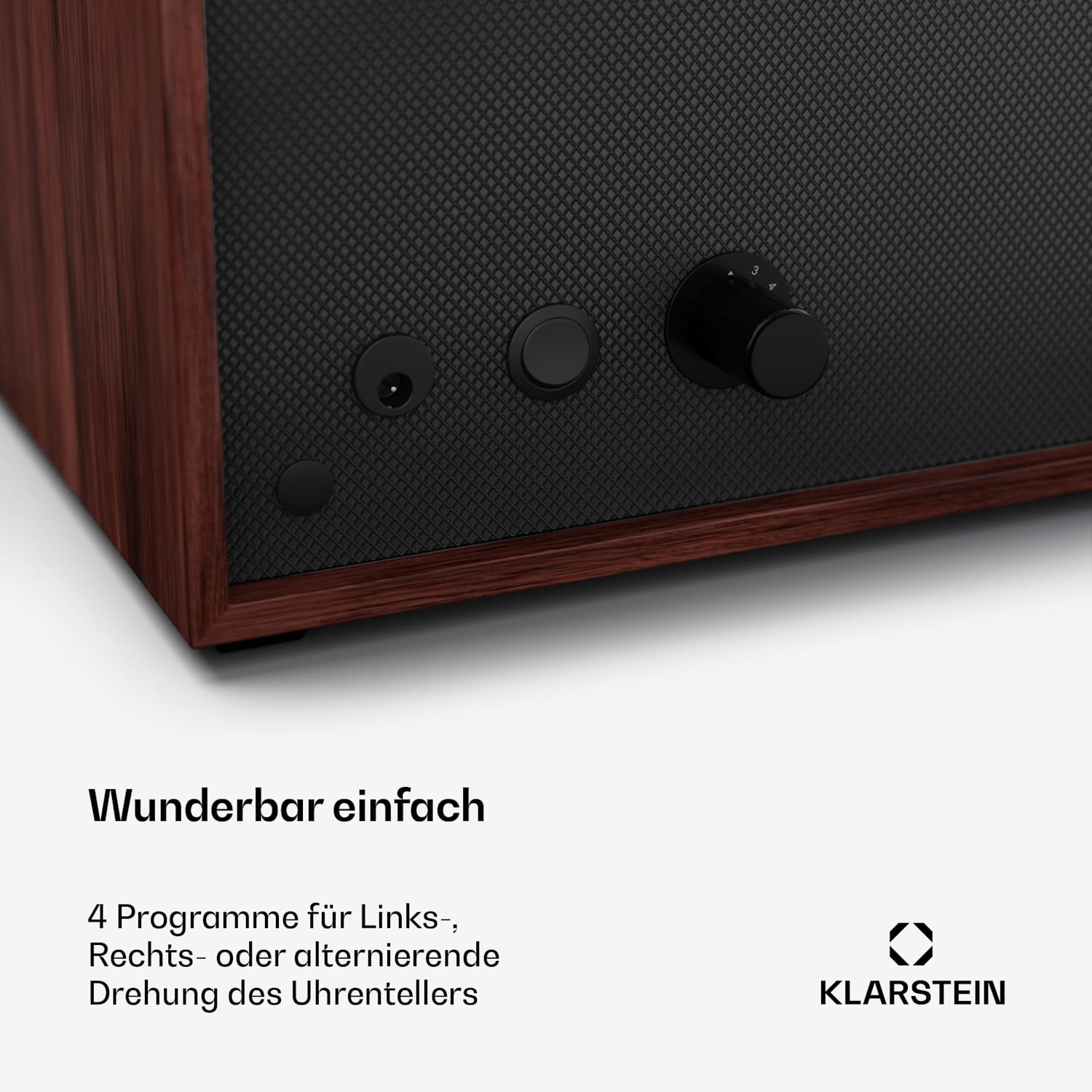 Brienz 3 Uhrenbeweger, 3 Uhren, 4 Modi, Holz-Optik, blaue   Innenbeleuchtung 