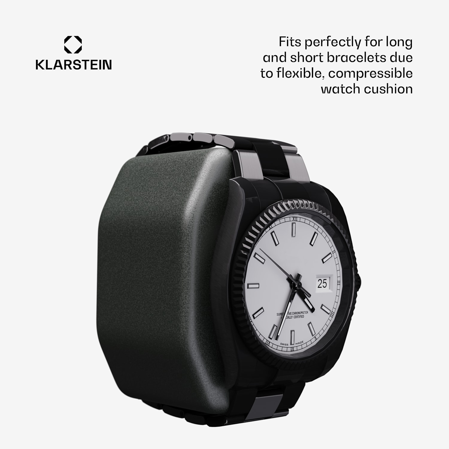 Brienz 6 -kellonpyöritin, 6 kelloa, 4 tilaa, puuimitaatti, sininen sisävalaistus 6 kelloa | Pähkinä