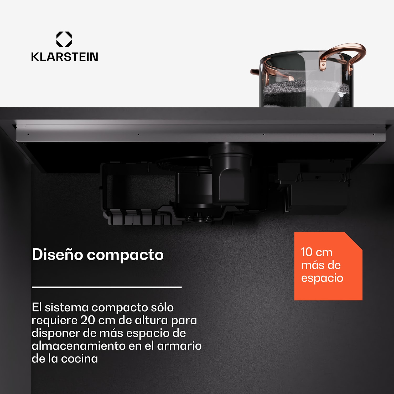 Placa de inducción AirJet 83 Down Air System + campana extractora DownAir 754 m³/h A++ 83 cm | AirJet | Negro