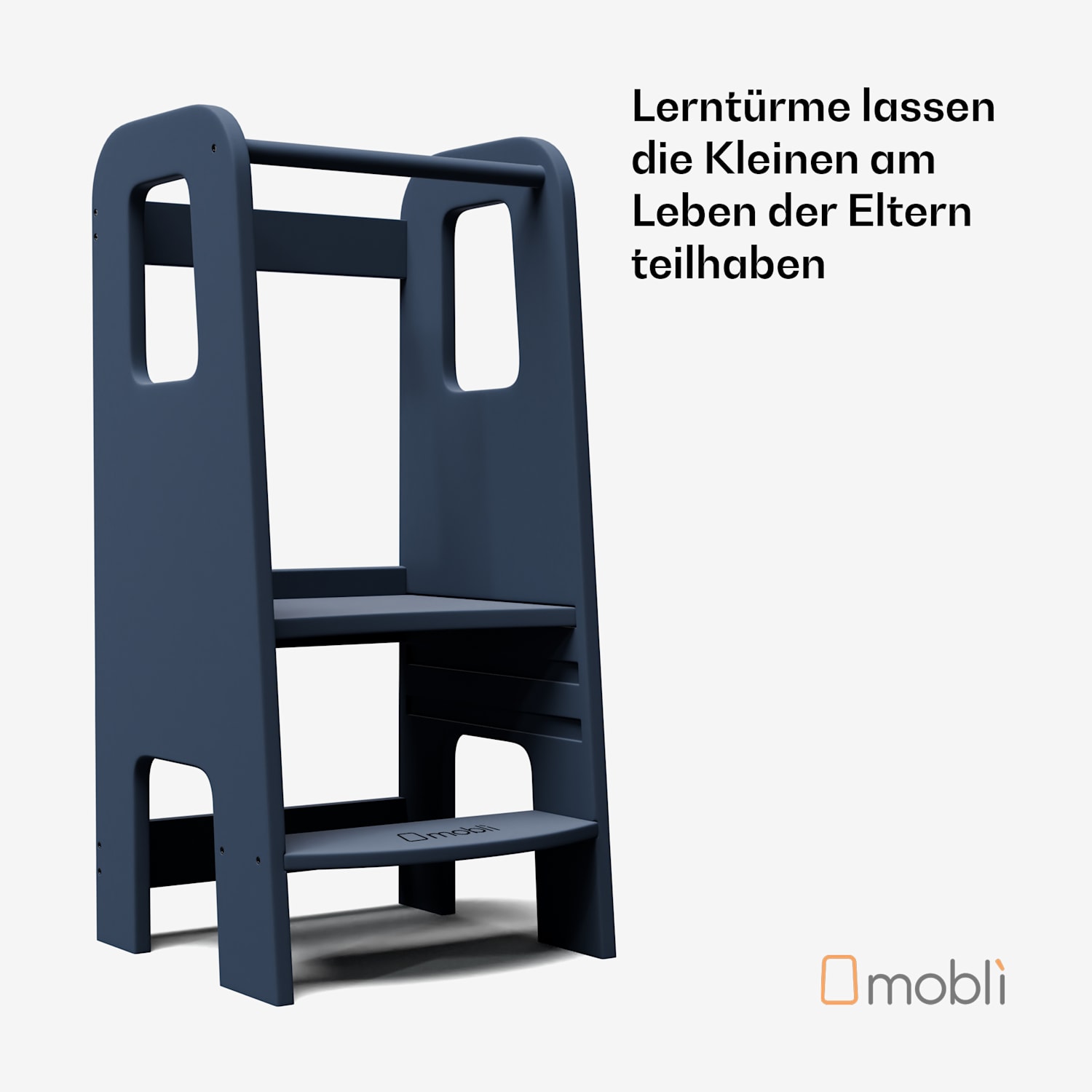 Ully Lernturm Montessori MDF 40,5x86x38cm höhenverstellbar