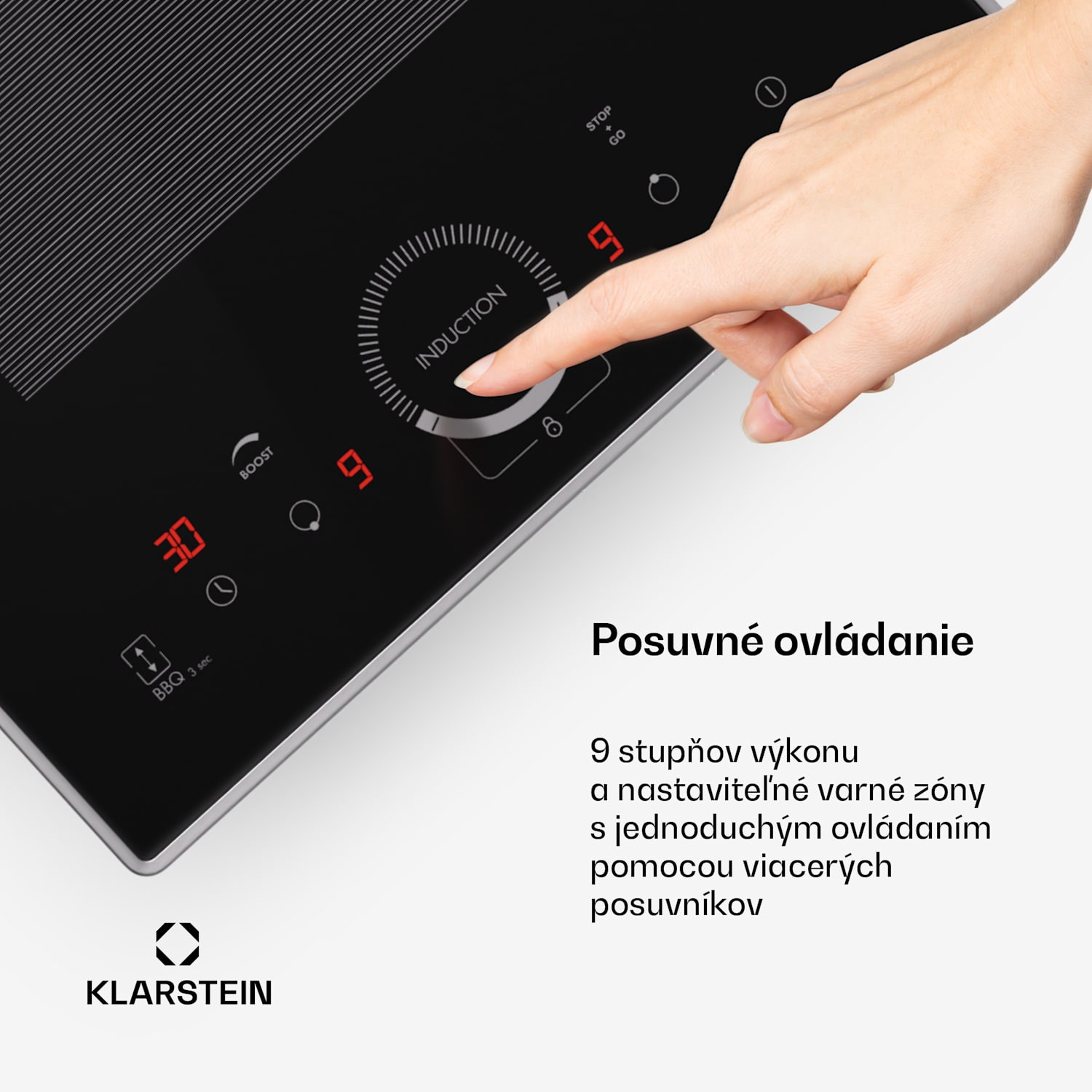 Delicatessa Domino Prime, vstavaná indukčná varná doska, 2 zóny, 3500 W Domino Prime | 30 cm | Čierna