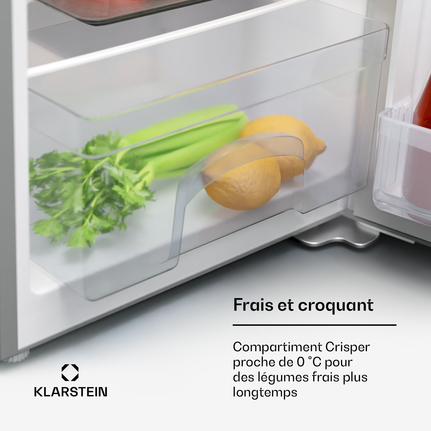 Cool Cousin koelvriescombinatie 70/11 liter 40 dB 2 niveaus Zilver Metallic