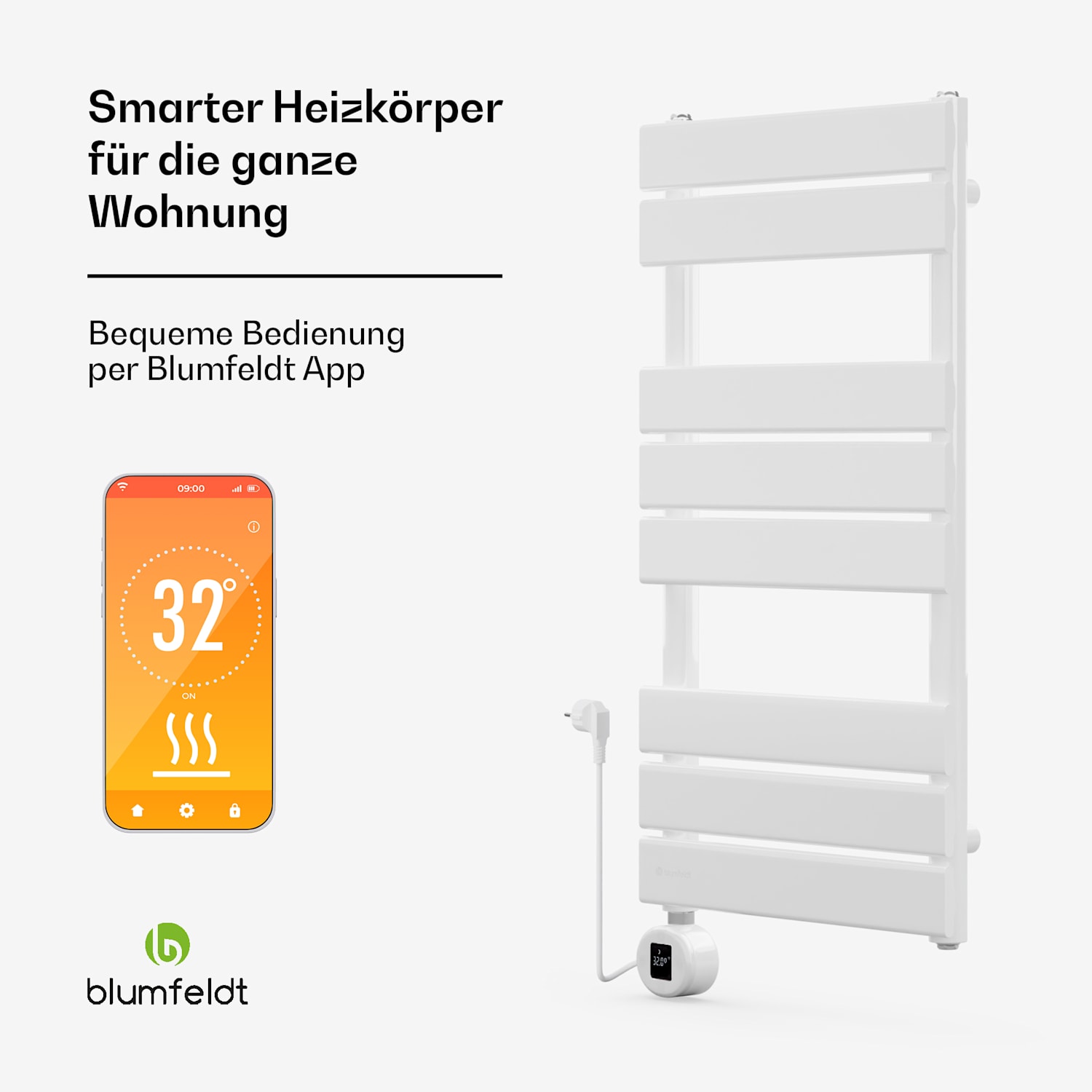 Fairmont Smart Heizkörper 80x45cm 600W 80 x 45 cm